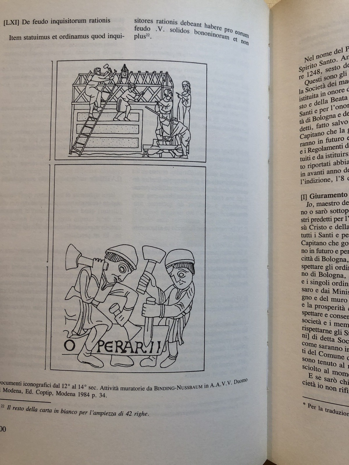 Massoneria antica, Eugenio Bonvicini. Dalla carta di Bologna del 1248 agli antic