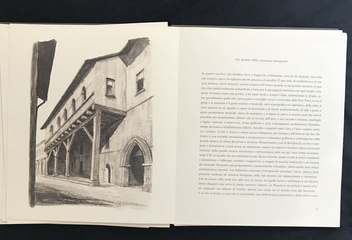 Omaggio a Riccardo Bacchelli ILLUSTRAZIONI ARTE BOLOGNA, IMMAGINI DI BOLOGNA