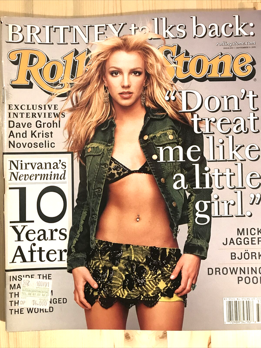 Rolling Stone Magazine Issue 877, Britney Spears - September 13, 2001  Nirvana #