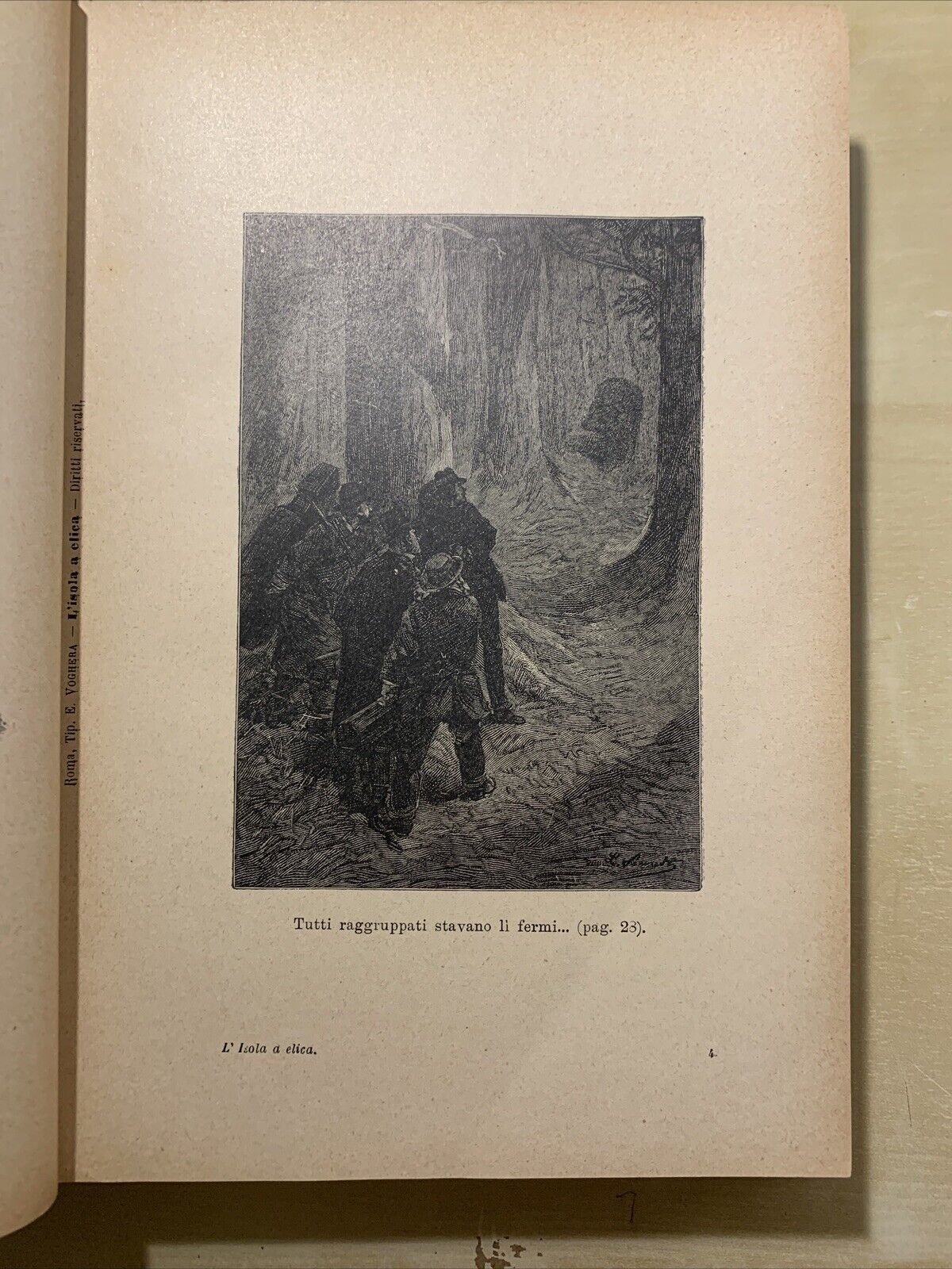 L'ISOLA A ELICA - Giulio Verne, 2 parti in un volume. Con Incisioni di pregio