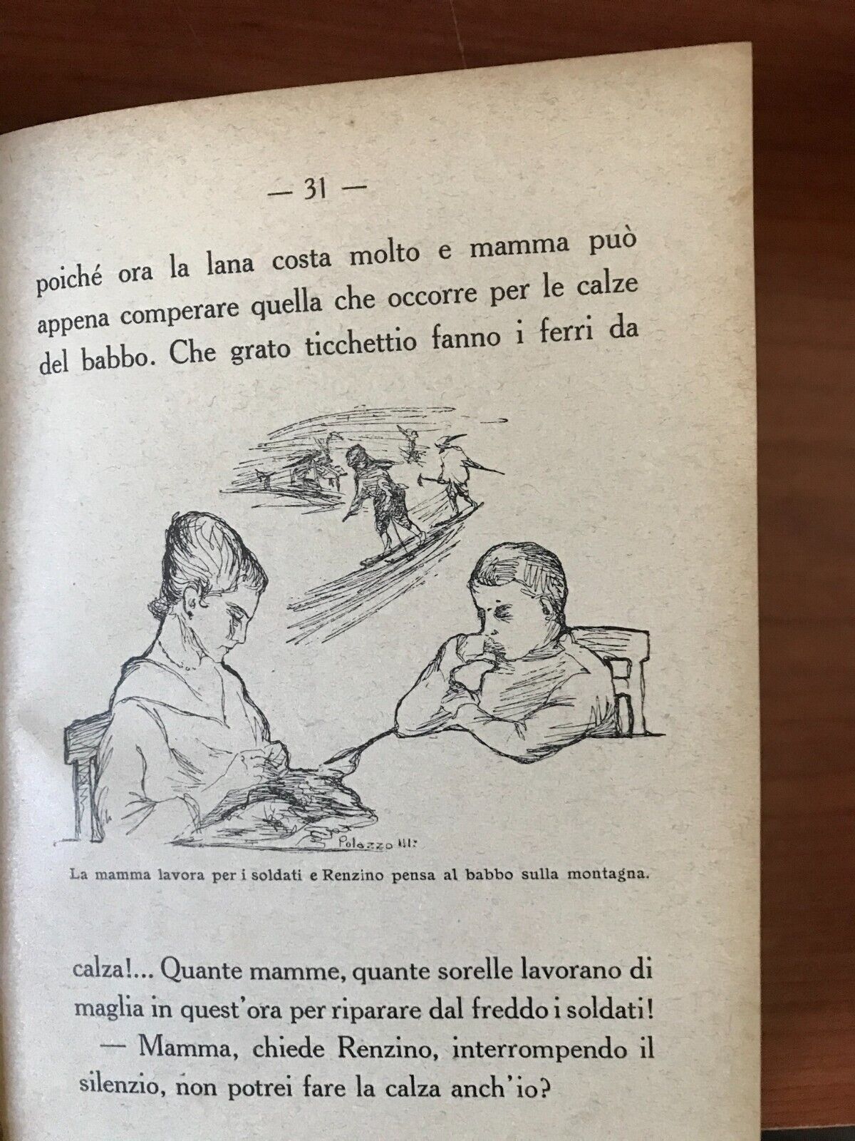 Clelia Mila Carena MENTRE IL BABBO E' ALLA GUERRA, Paravia ed. 1917