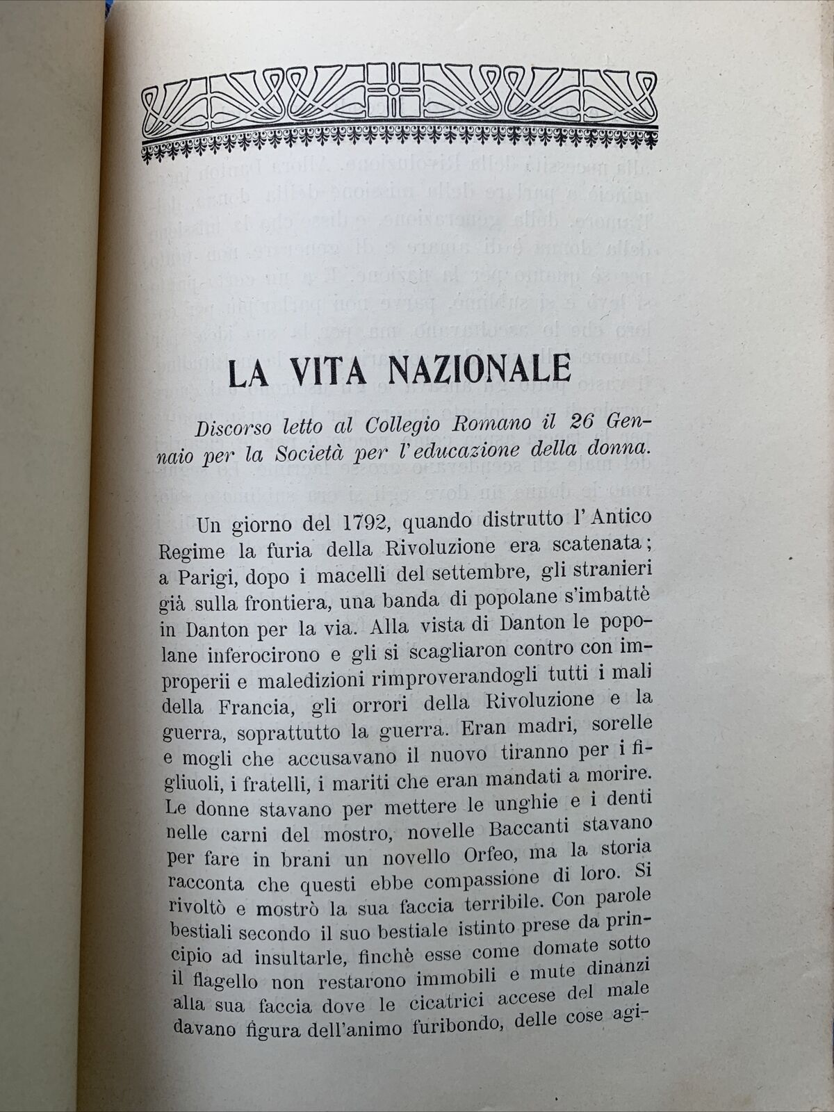 LA VITA NAZIONALE - ENRICO CORRADINI 1907 **RARO autografato dall'autore** #