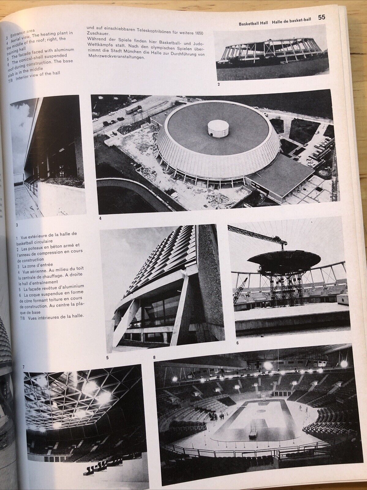 Architektur Wettbewerbe OLYMPIC ARCHITECTURE MUNICH 1972 olympische Bauten Munch
