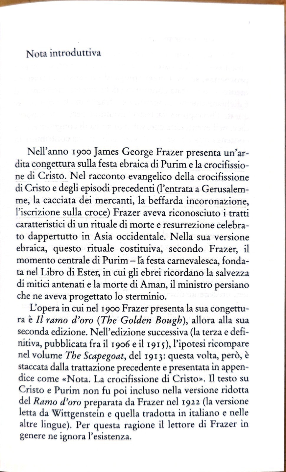 James George Frazer, La Crocifissione di Cristo, Quodlibert, Edgar Wind, 2007