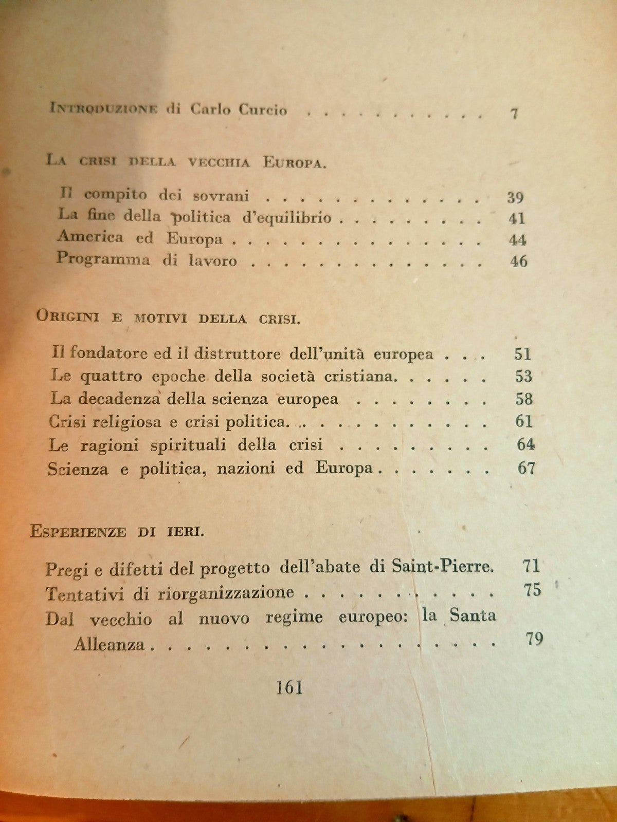 Sogno d'una felice Europa - Saint Simon. Colombo ed. Collana dagli Utopisti 1945