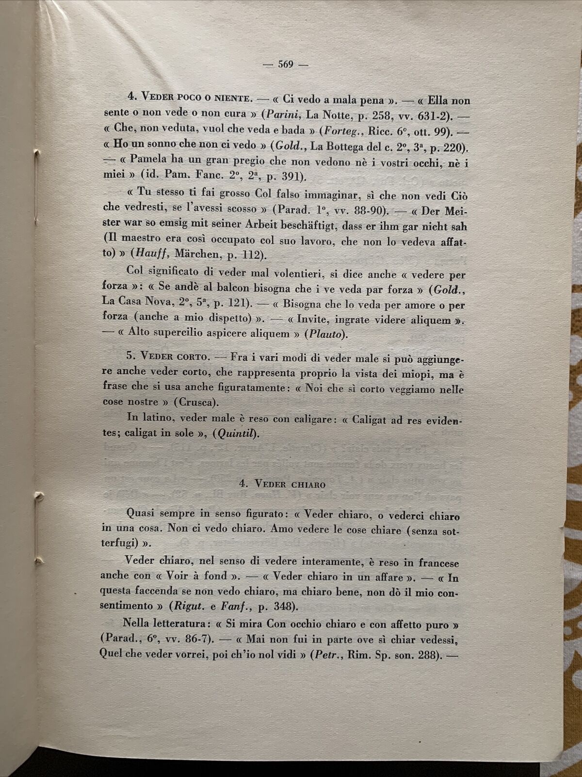 L'OCCHIO NEL LINGUAGGIO COMUNE - GIUSEPPE OVIO. 2 volumi 1941 #