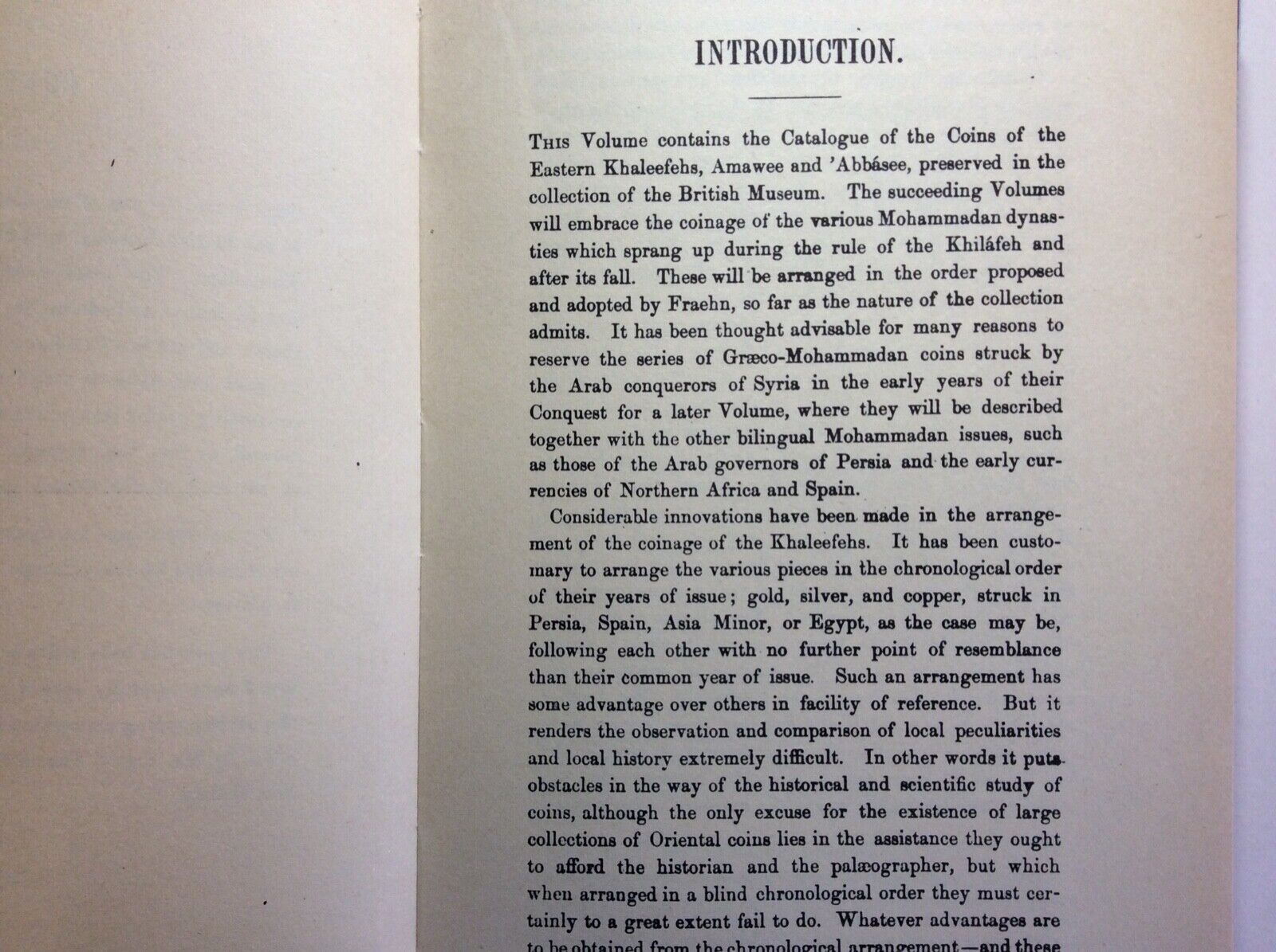 CATALOGUE ORIENTAL COINS BRITISH MUSEUM, COINS OF EASTERN KHALEEFEHS, POOLE LANE