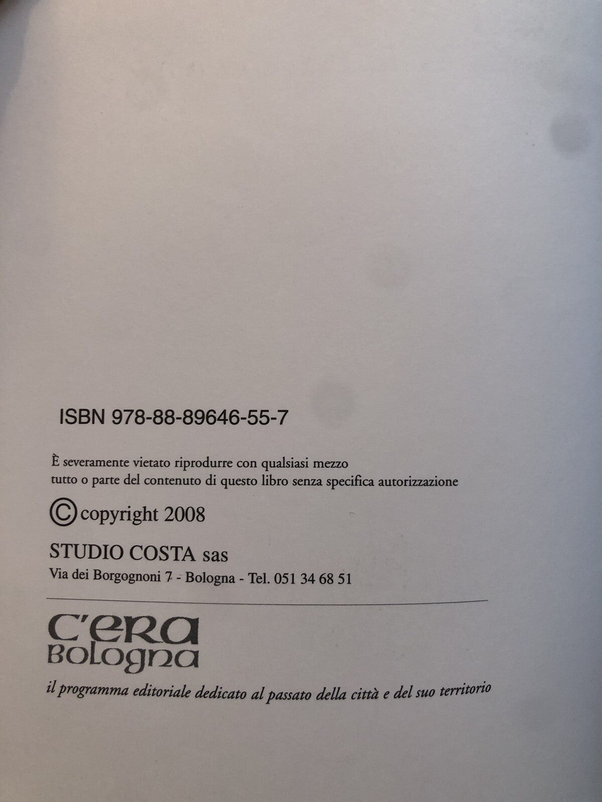 Giallo & mistero nella Bologna antica, Tiziano Costa, storie bolognesi 2008