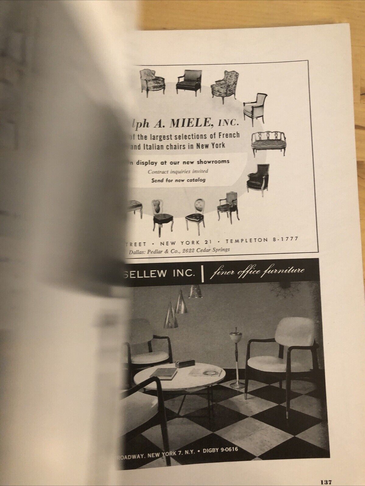 INTERIORS MAGAZINE MAY 1956 Olga Gueft - Interiors, design, architecture