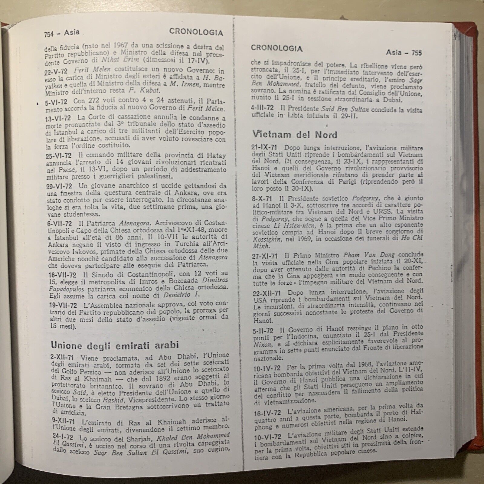 CRONOLOGIA DEGLI AVVENIMENTI POLITICI ANNI '70 (DAL 1970 AL 1980) - 3 VOLUMI #