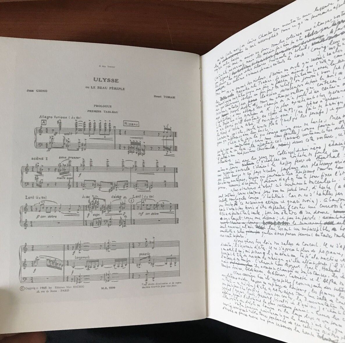 GIONO  sur la musique, Gui Benucci-editeur 1990