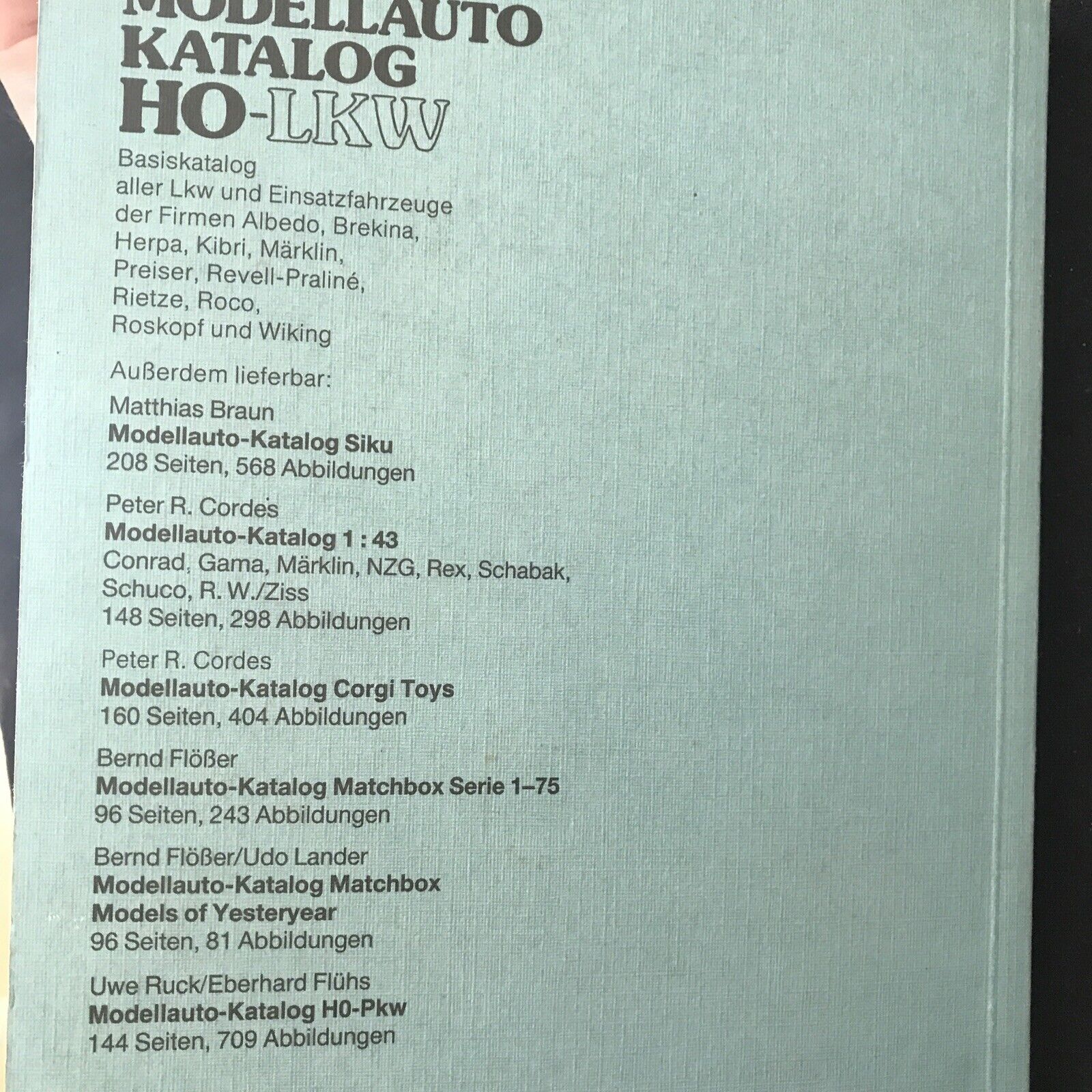 MODELLAUTO KATALOG HO-LKW, Alba, Uwe Ruck / Eberhard Fluhs.