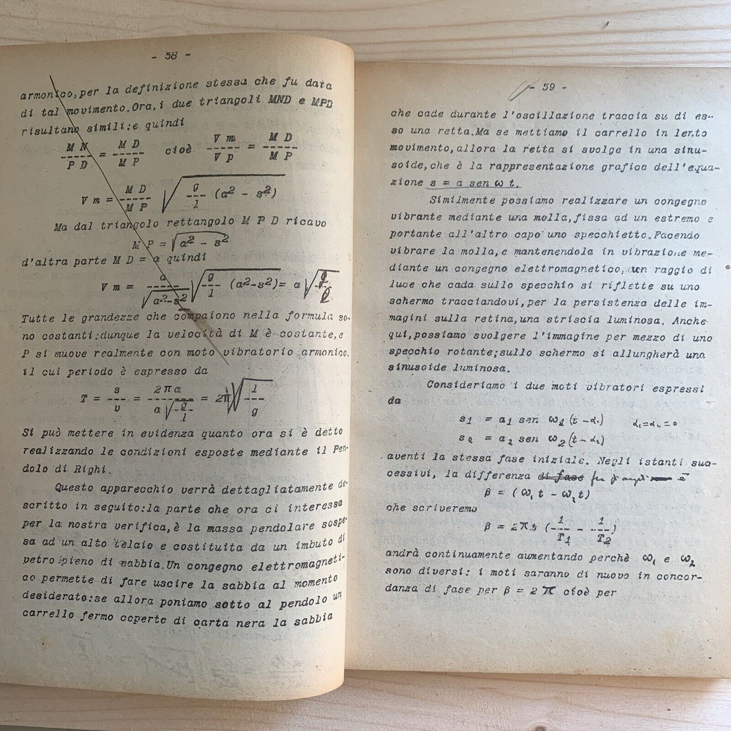 QUIRINO MAJORANA appunti delle sue lezioni, Università 1926 FISICA SPERIMENTALE