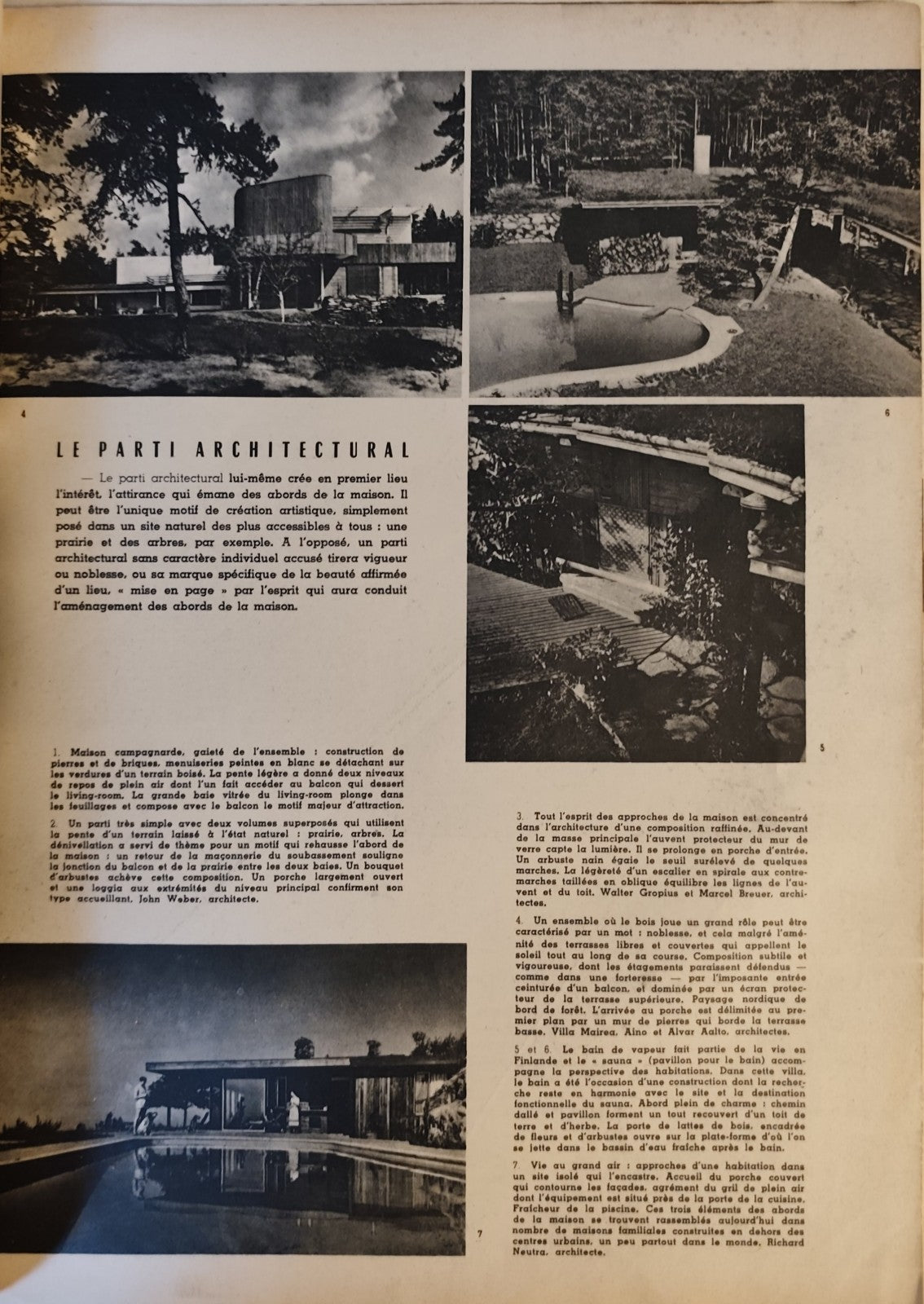 Meubles et decors Journal de L'ameublement 1956 n. 693 Les Abords de la maison 