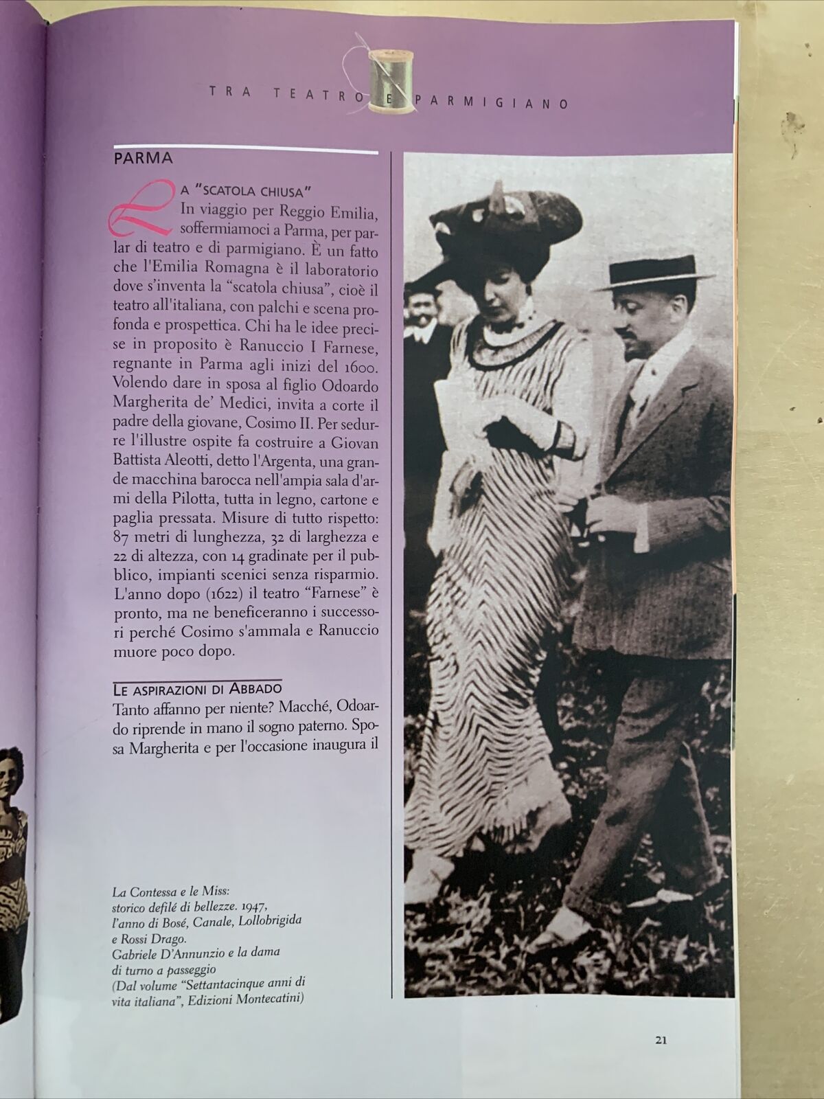 MODA E SOCIETÀ - Giovanna Franci, Mangaroni, Scopri L'Emilia Romagna. Inedita #