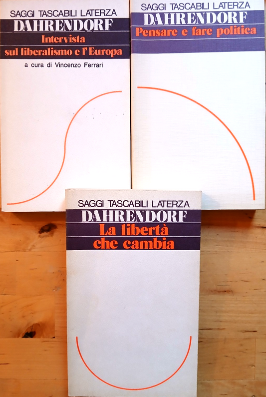 Dahrendorf Ralph - Saggi Tascabili Laterza - lotto 3 volumi - Sociologia