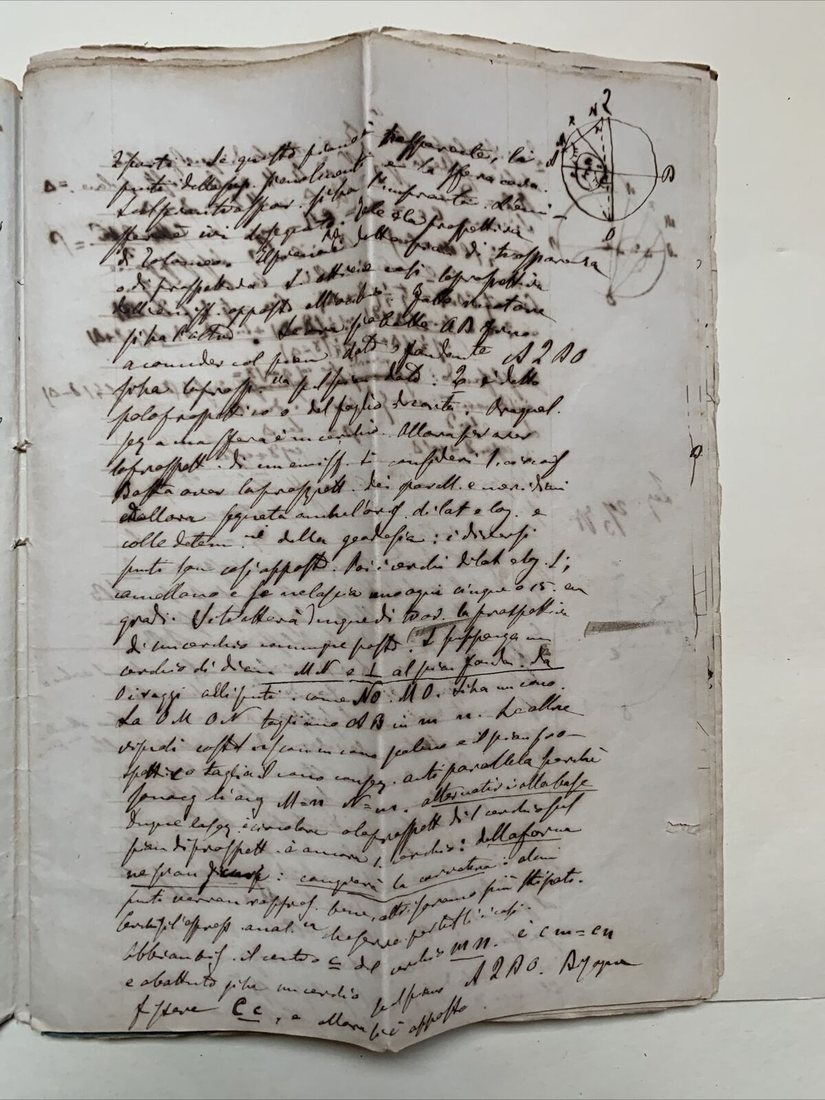 GOBBI BELCREDI Università Pavia 1876, Appunti di suo studente GEODESIA TEORETICA