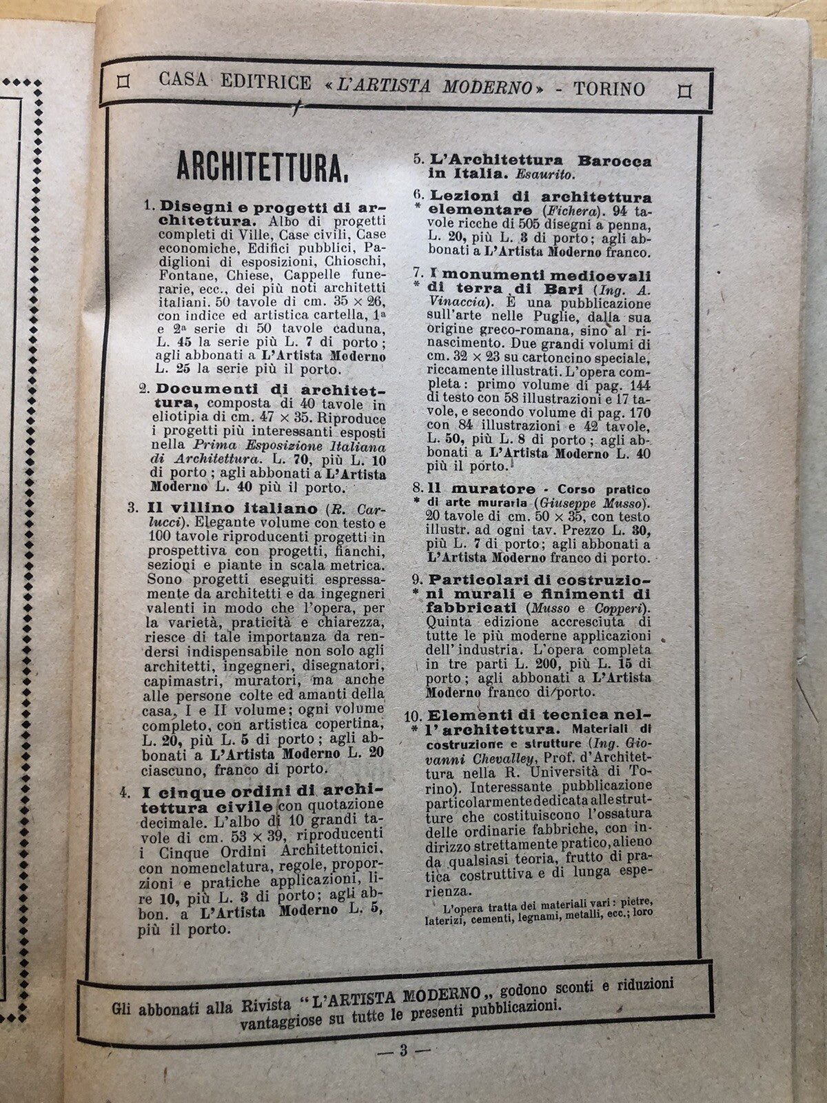 Il pittore e il decoratore moderno 1926 Carlo Tarantola, l'artista Moderno