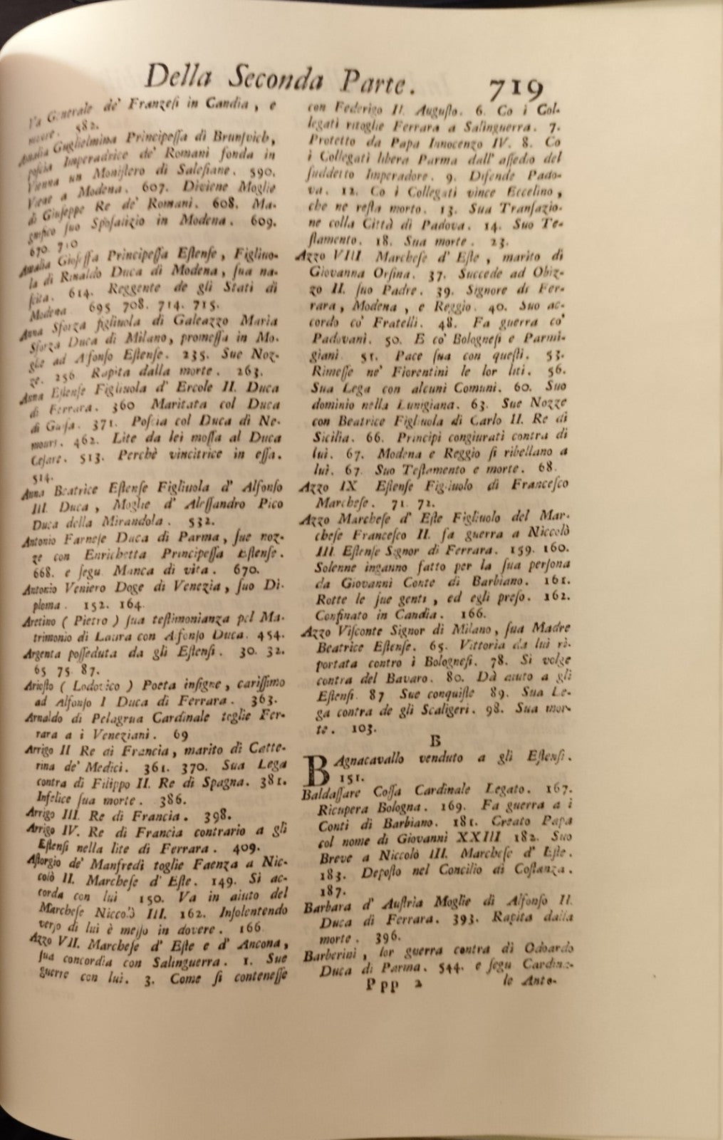 Delle Antichità Estensi, continuazione ossia parte seconda, ristampa Tamari 1988