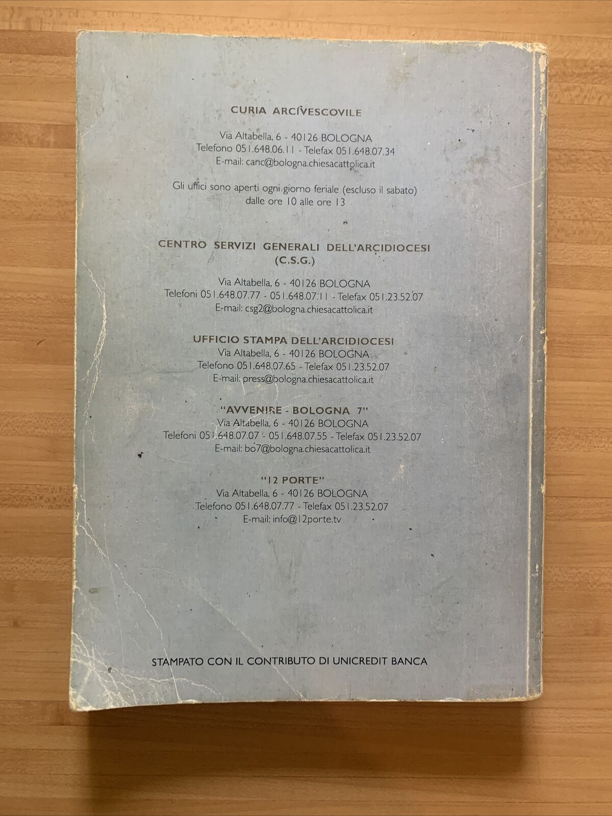 ARCIDIOCESI DI BOLOGNA - ANNUARIO DIOCESANO 2007 #