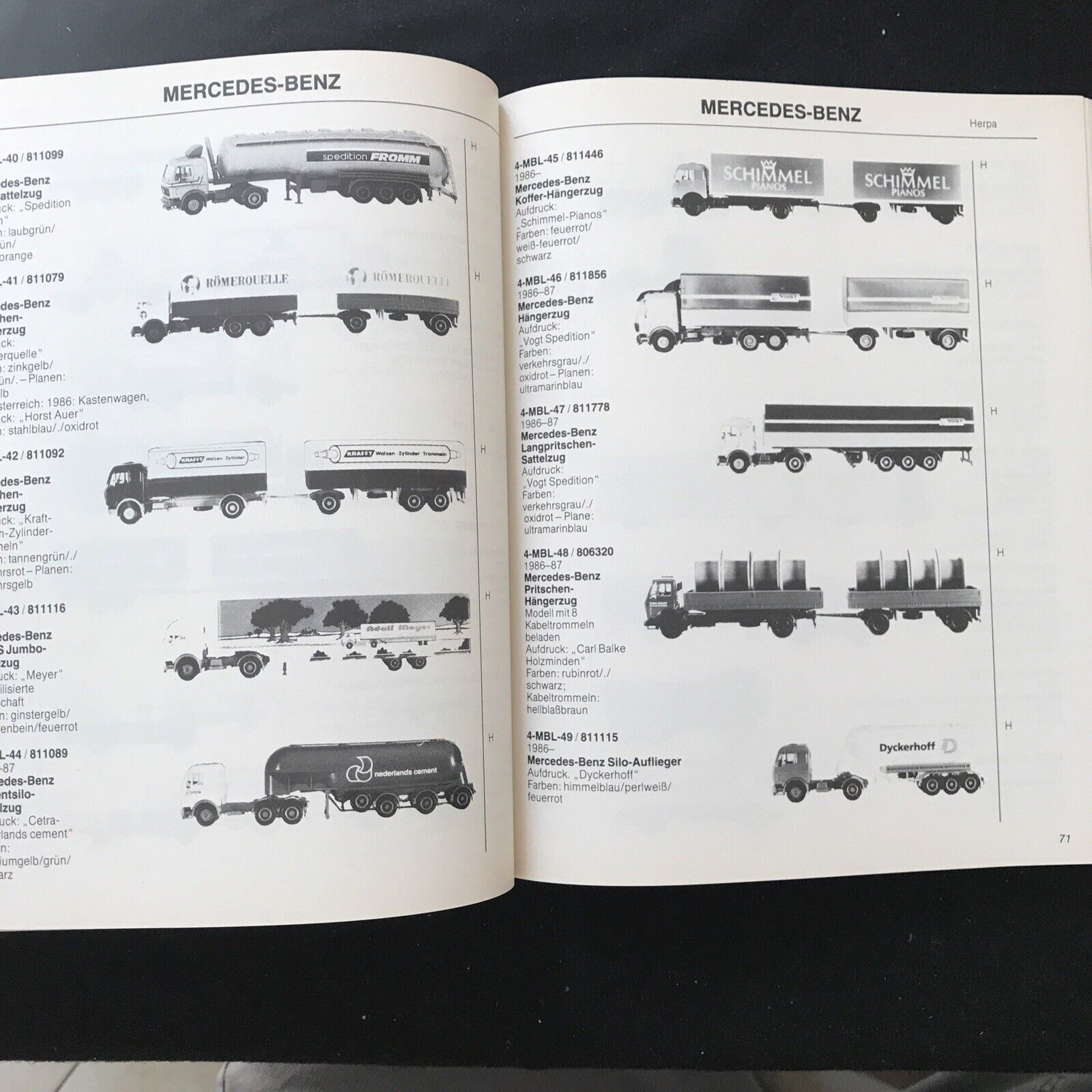 MODELLAUTO KATALOG HO-LKW, Alba, Uwe Ruck / Eberhard Fluhs.