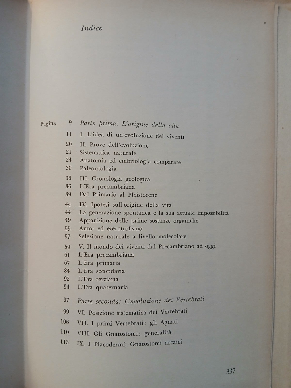 Storia della vita sulla terra 5 - Emanuele Padoa - Feltrinelli ed. 1959