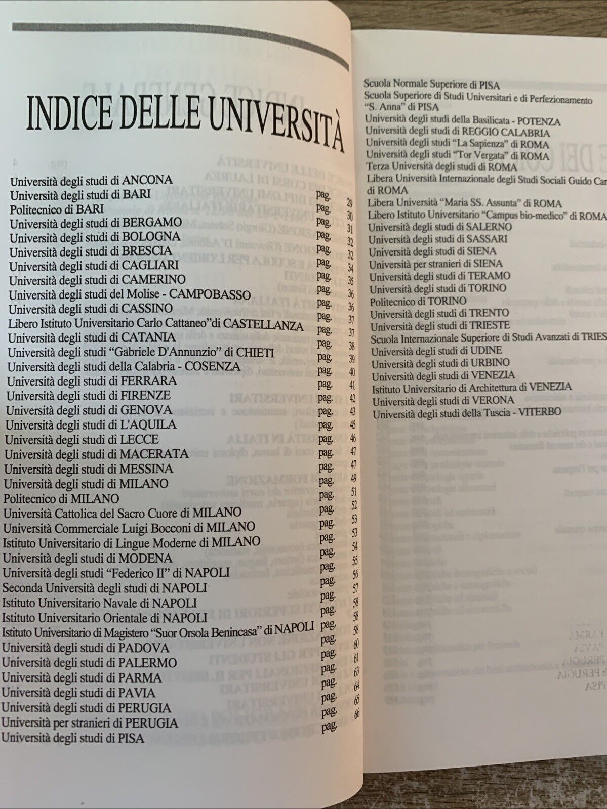 Ministero dell'università Ricerca scientifica e tecnologica Guida All'Università