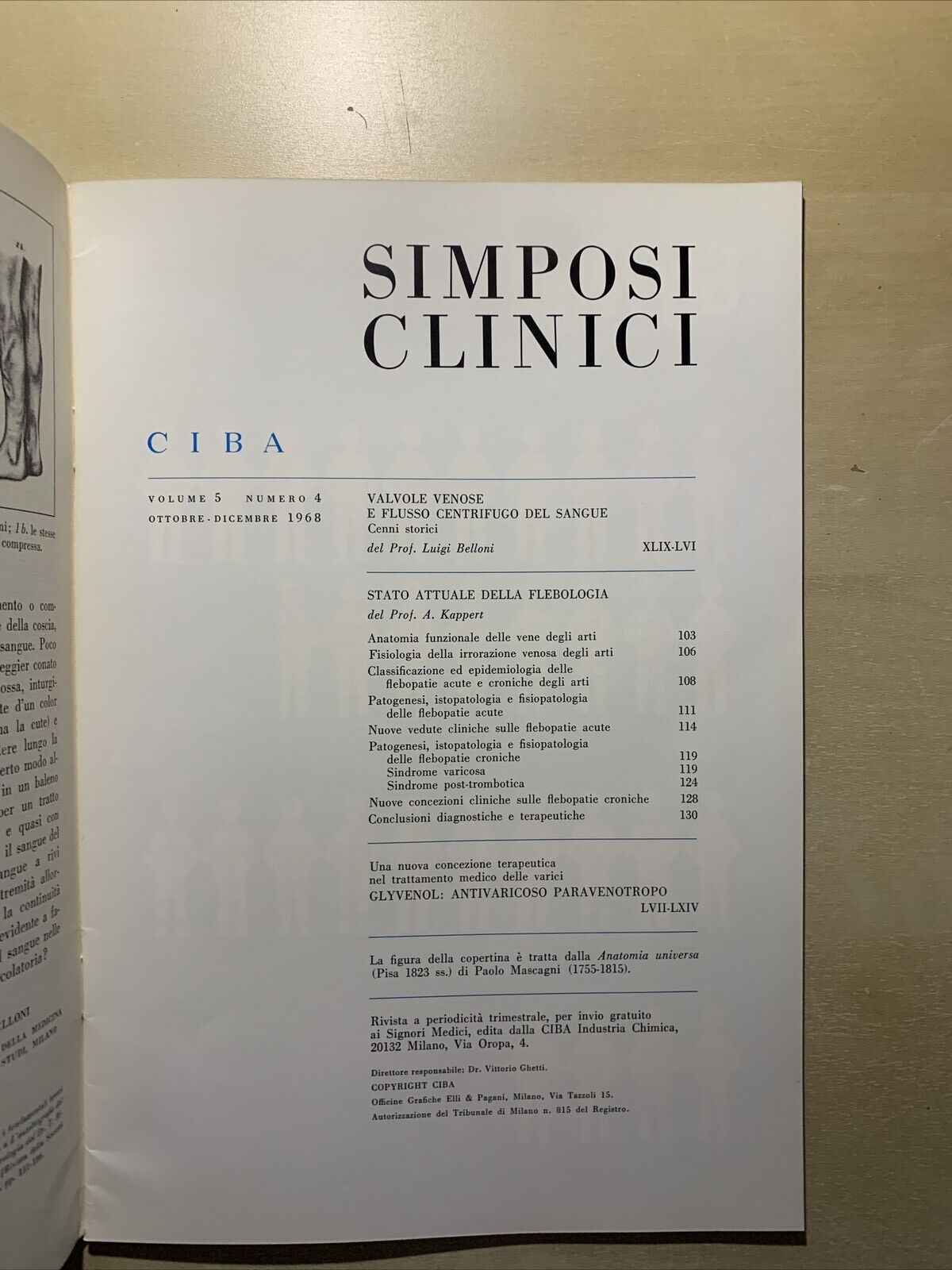 SIMPOSI CLINICI VOLUME 5 NUMERO 4 - 1968 #