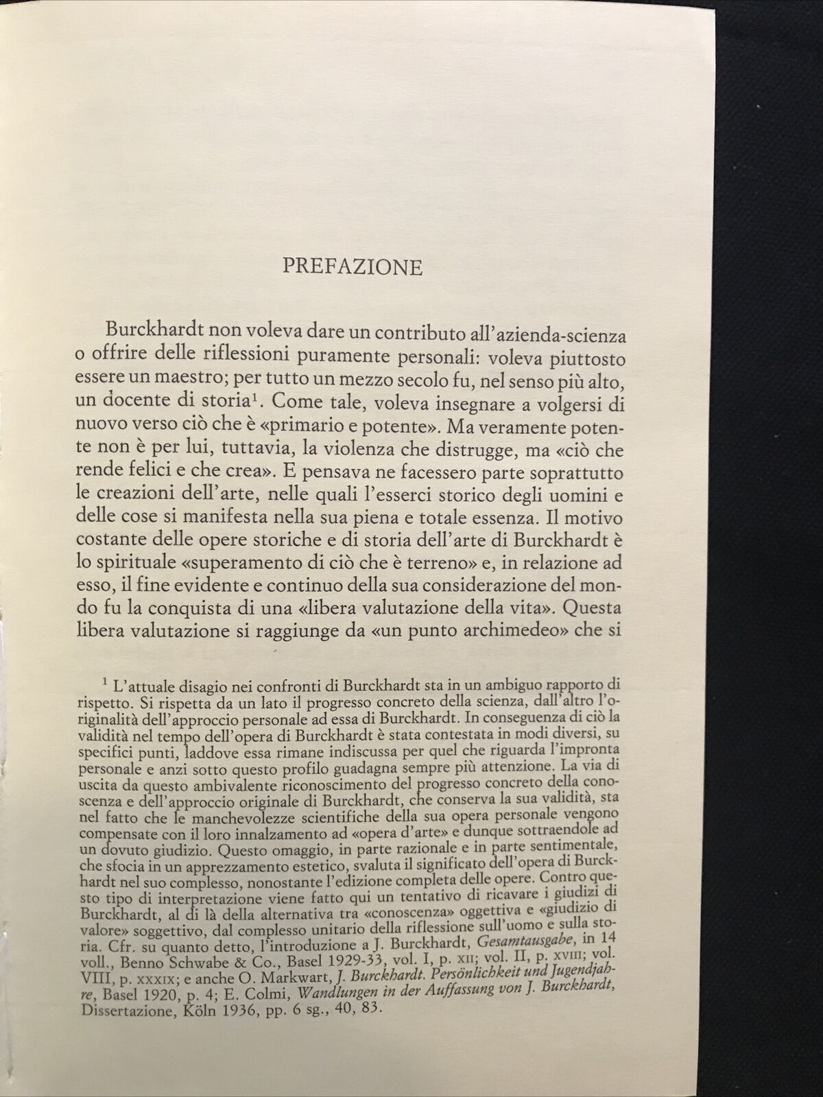 JACOB BURCKHARDT, Karl Löwith, Editori Laterza 1991