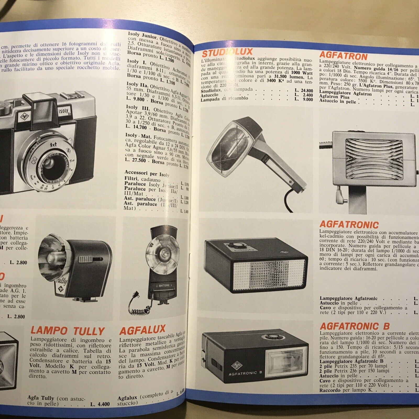 AGFA catalogo 1965 - FOTOGRAFIA