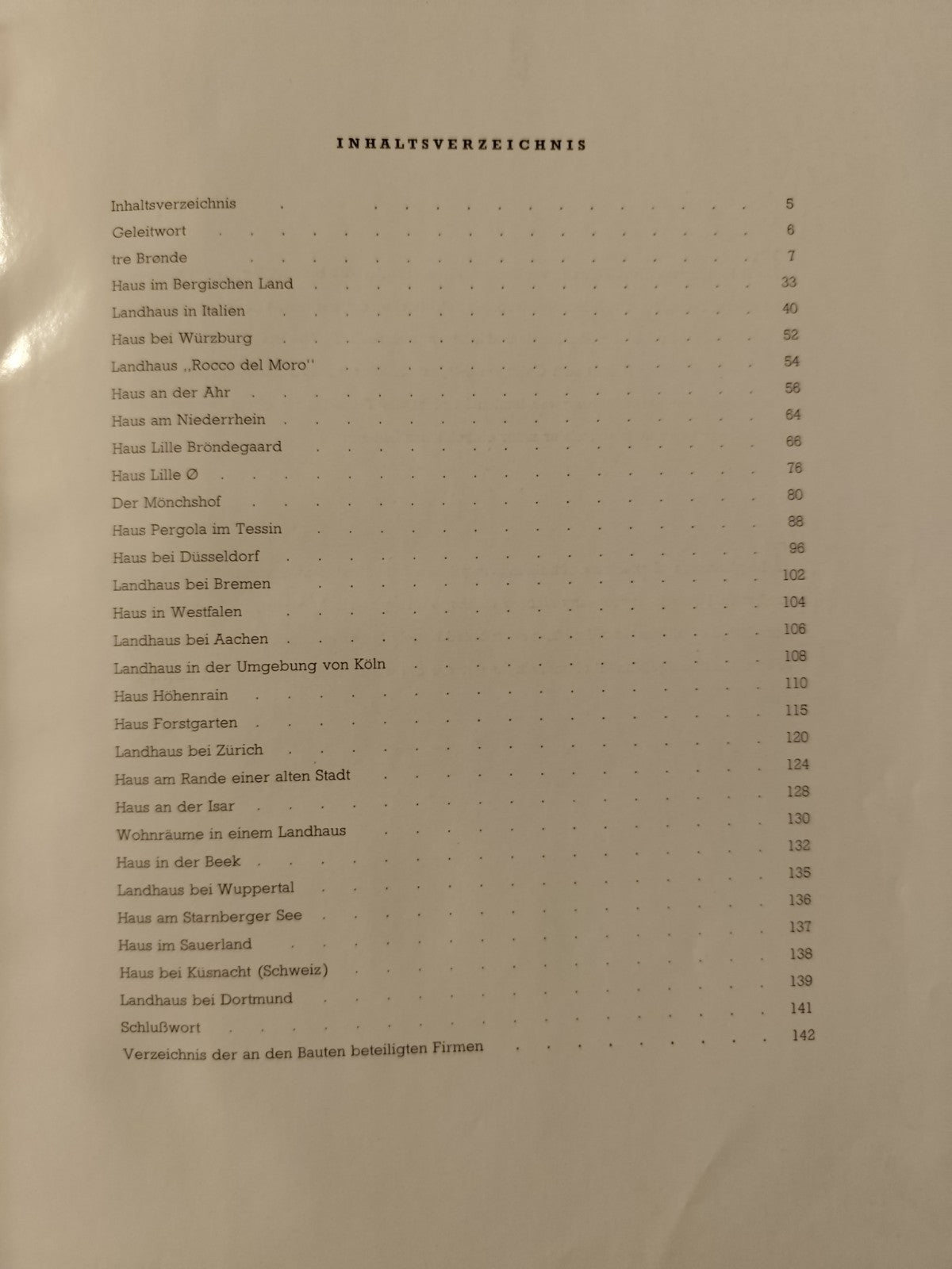 LandHauser - Bauten und raume - Brehaus de Groot - Verlag Wasmuth Tubingen 1957