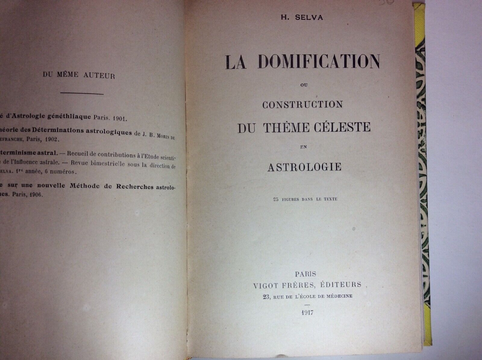 HENRY RANTZAU TRAITÉ JUGEMENTS.SELVA DOMIFICATION.VERDIER QUE DISENT LES ASTRES