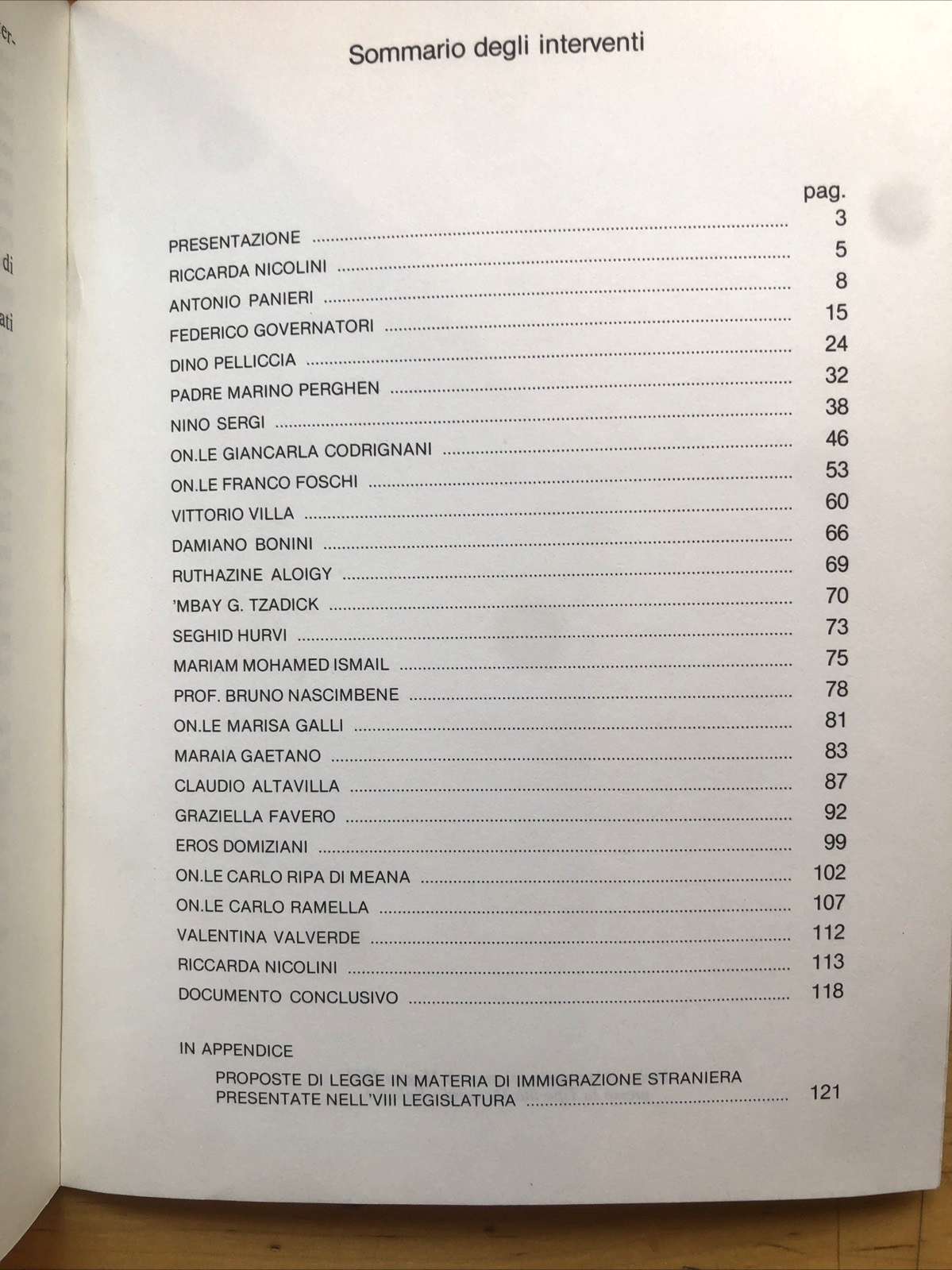 Quale legislazione per i lavoratori stranieri in Italia, Emilia Romagna 1983