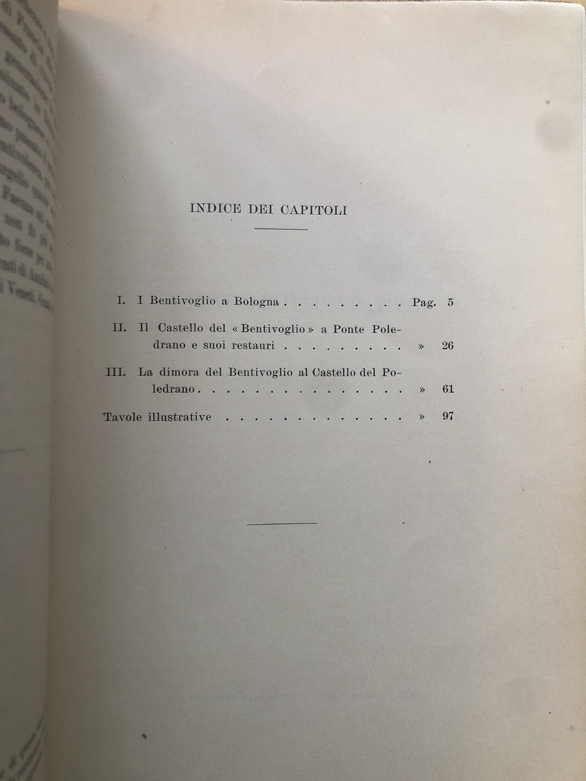 Il Castello di Giovanni II Bentivoglio a ponte Poledrano. Rubbiani edizione 1914
