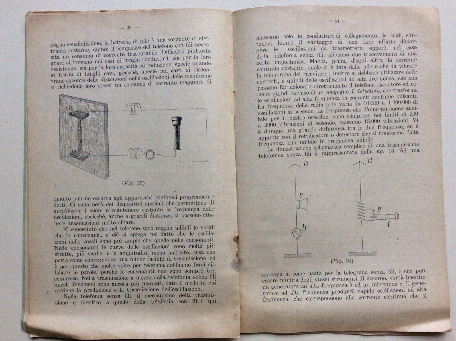L’ARPA DELL’UNIVERSO, GIUSEPPE ROSTAIN, 1926 polarizzazione radio-telefonia.