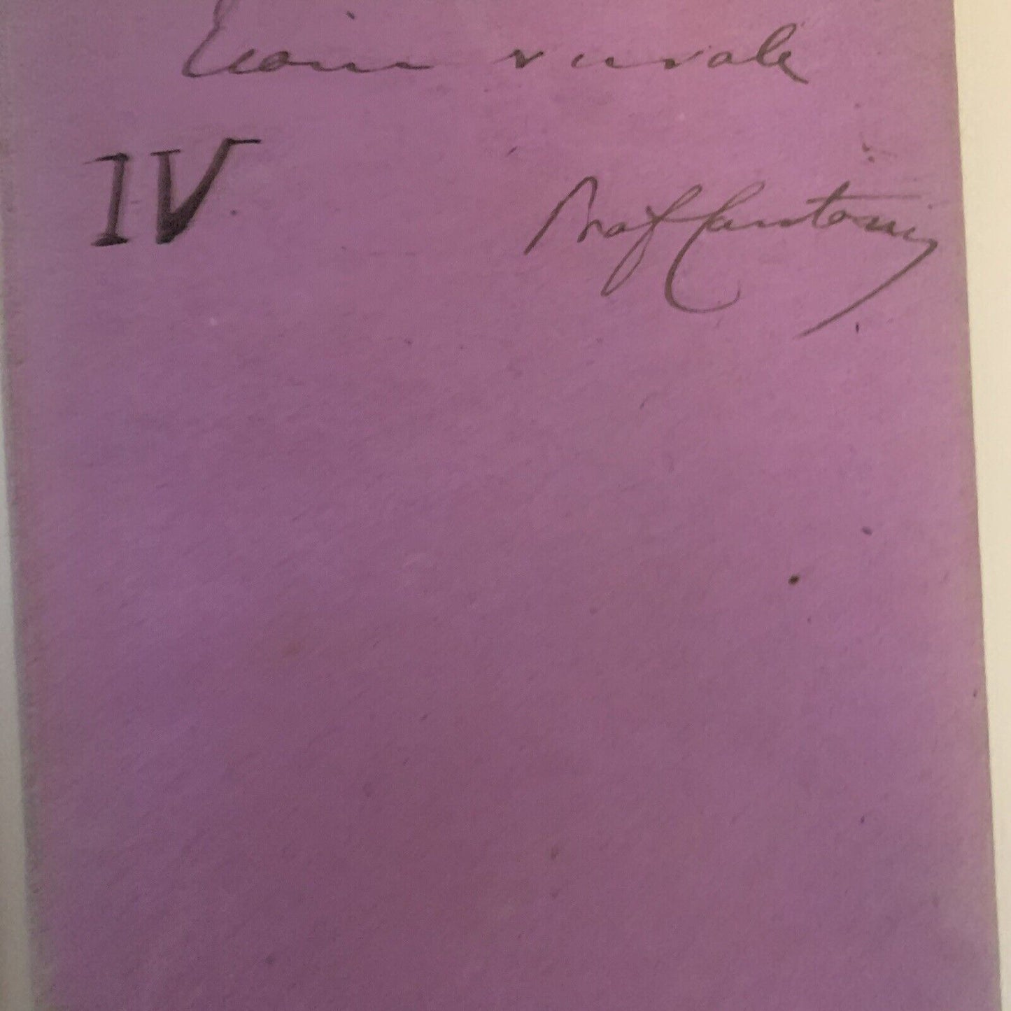 Prof. Gaetano Cantoni ?.  Appunti manoscritti di un suo studente ECONOMIA RURALE
