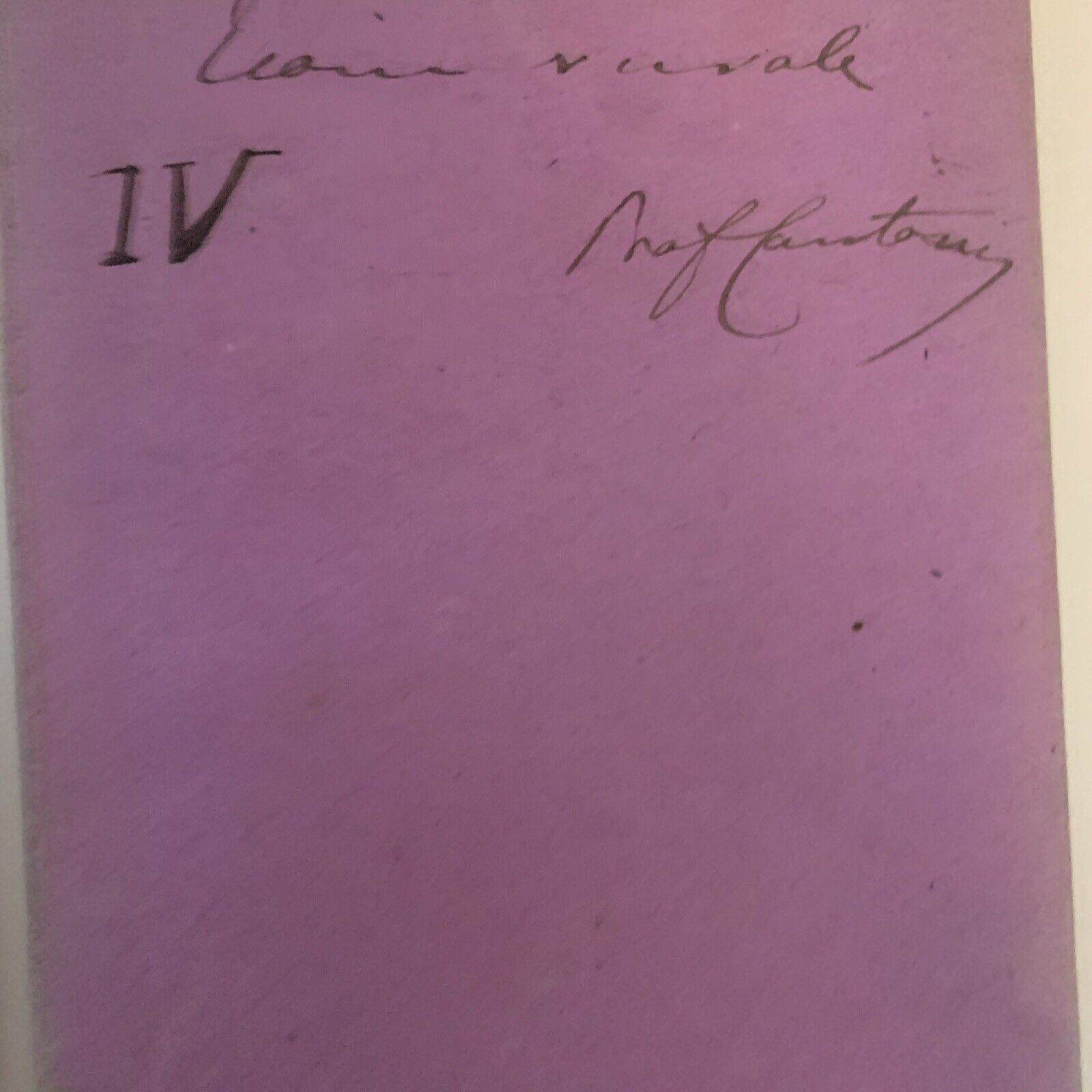 Prof. Gaetano Cantoni ?.  Appunti manoscritti di un suo studente ECONOMIA RURALE
