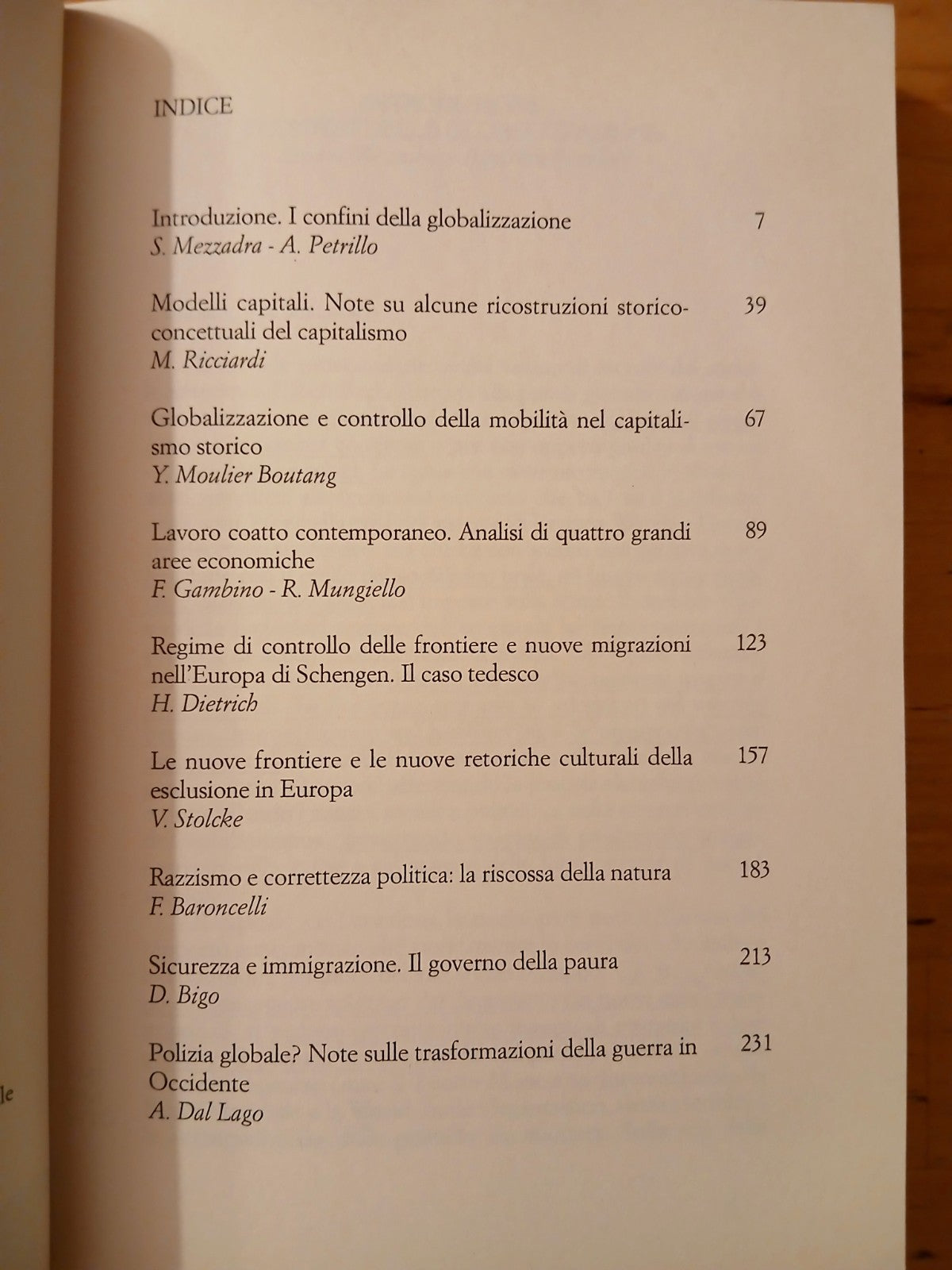 I confini della globalizzazione, Sandro Mezzadra - Petrillo. Manifestolibri 2000