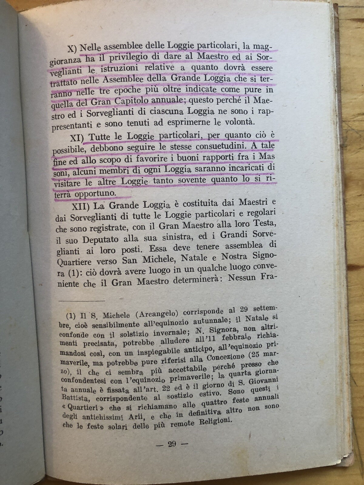 Le charte fondamentali della Universale massoneria di rito soczzese, Atanòr 1947