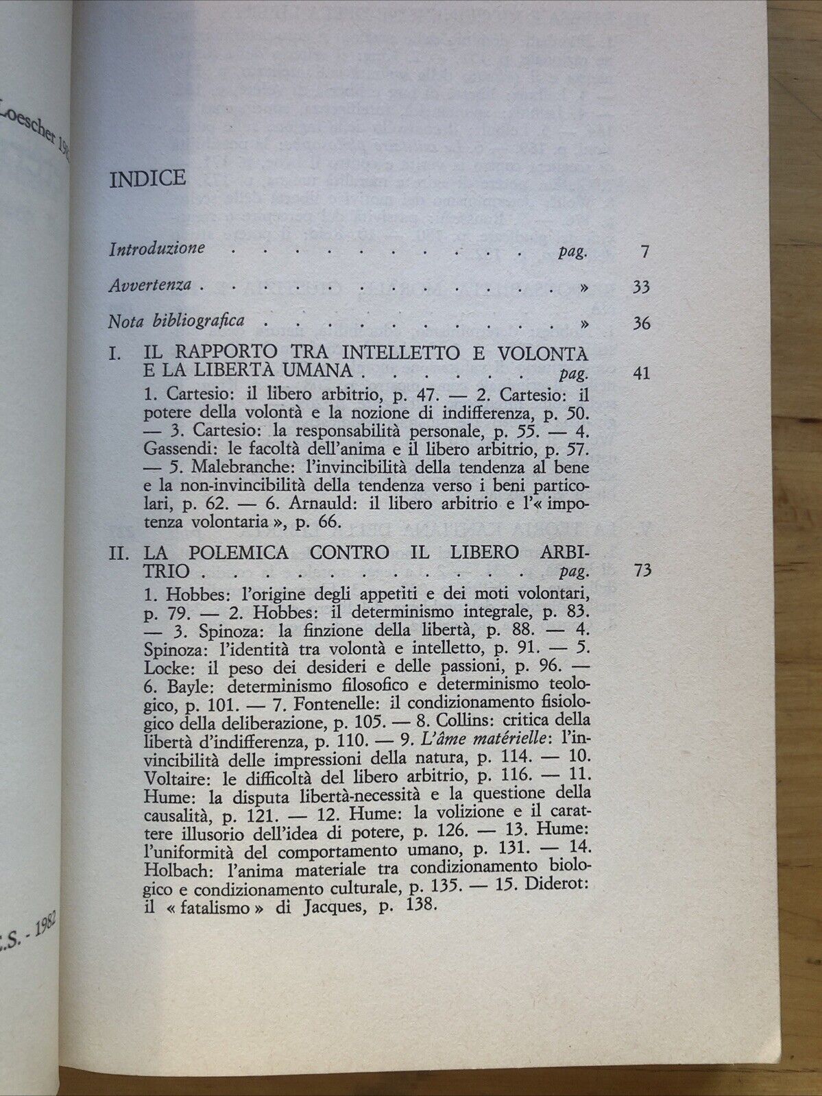 Determinismo e libero arbitrio da Cartesio a Kant, Sergio Nelli - Filosofia Loes