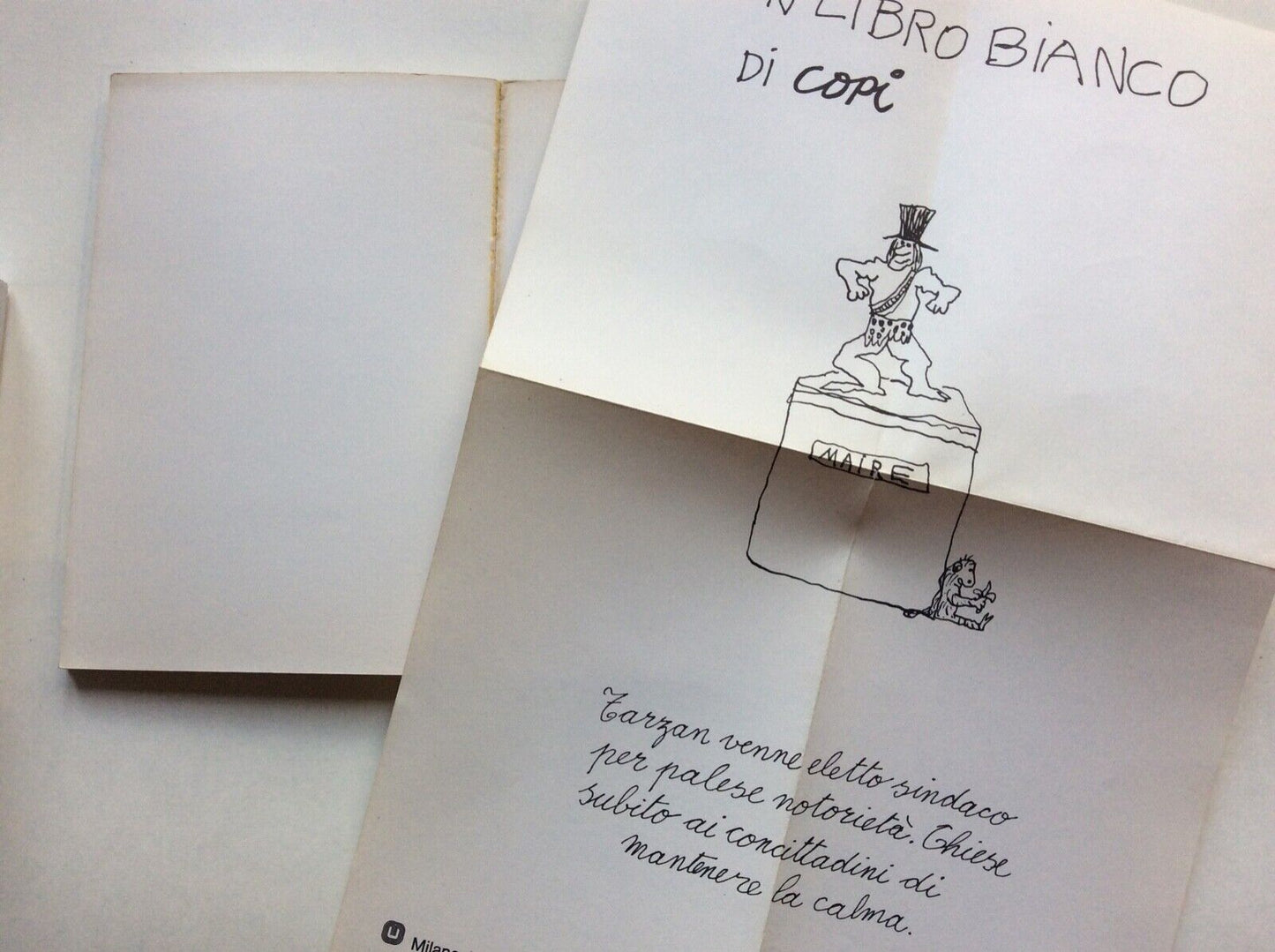 UN LIBRO BIANCO DI COPI E MANIFESTO, SAGDOS 1970