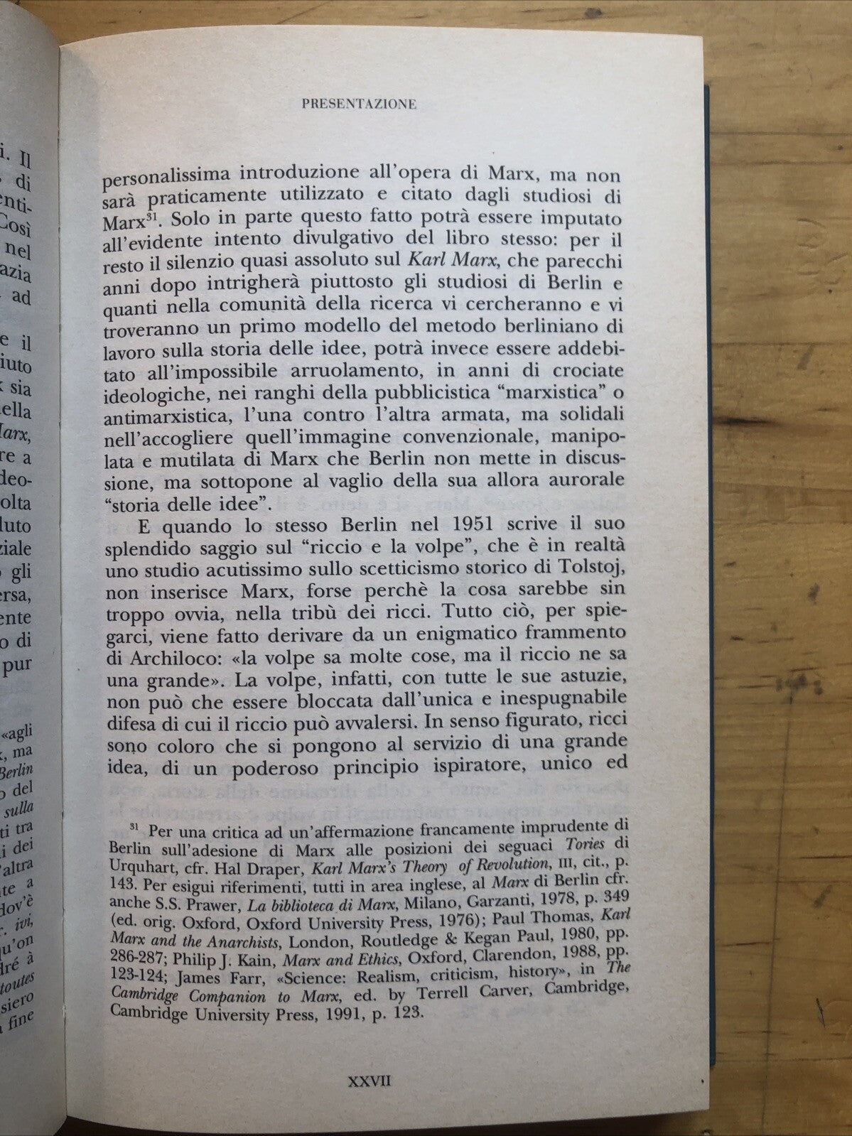 Isaiah Berlin - Karl Marx, La Nuova Italia 1994