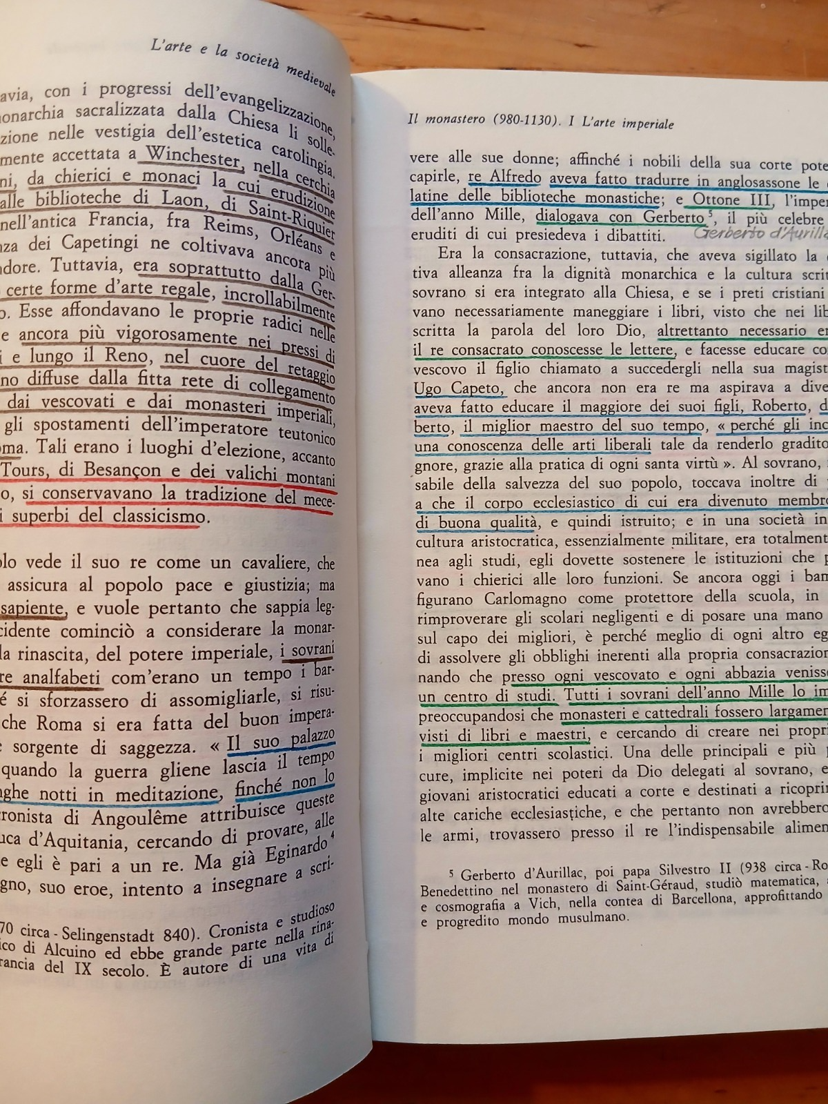 L'arte e la società medievale - Duby - Laterza 1982 (alcune sottolineature)