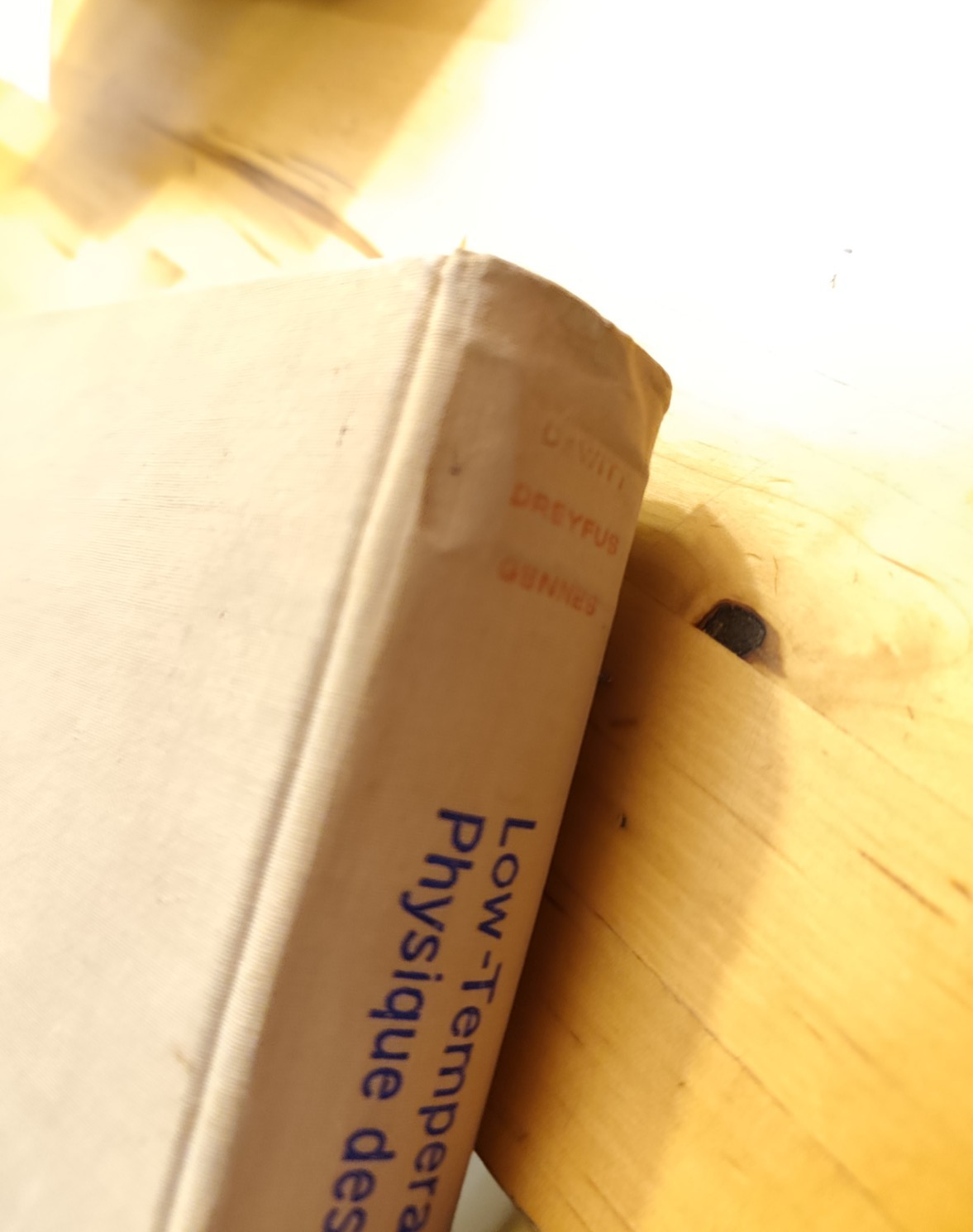 Low temperature physics - Dewitt, Dreyfus, Gennes - Gordon and Breach 1962