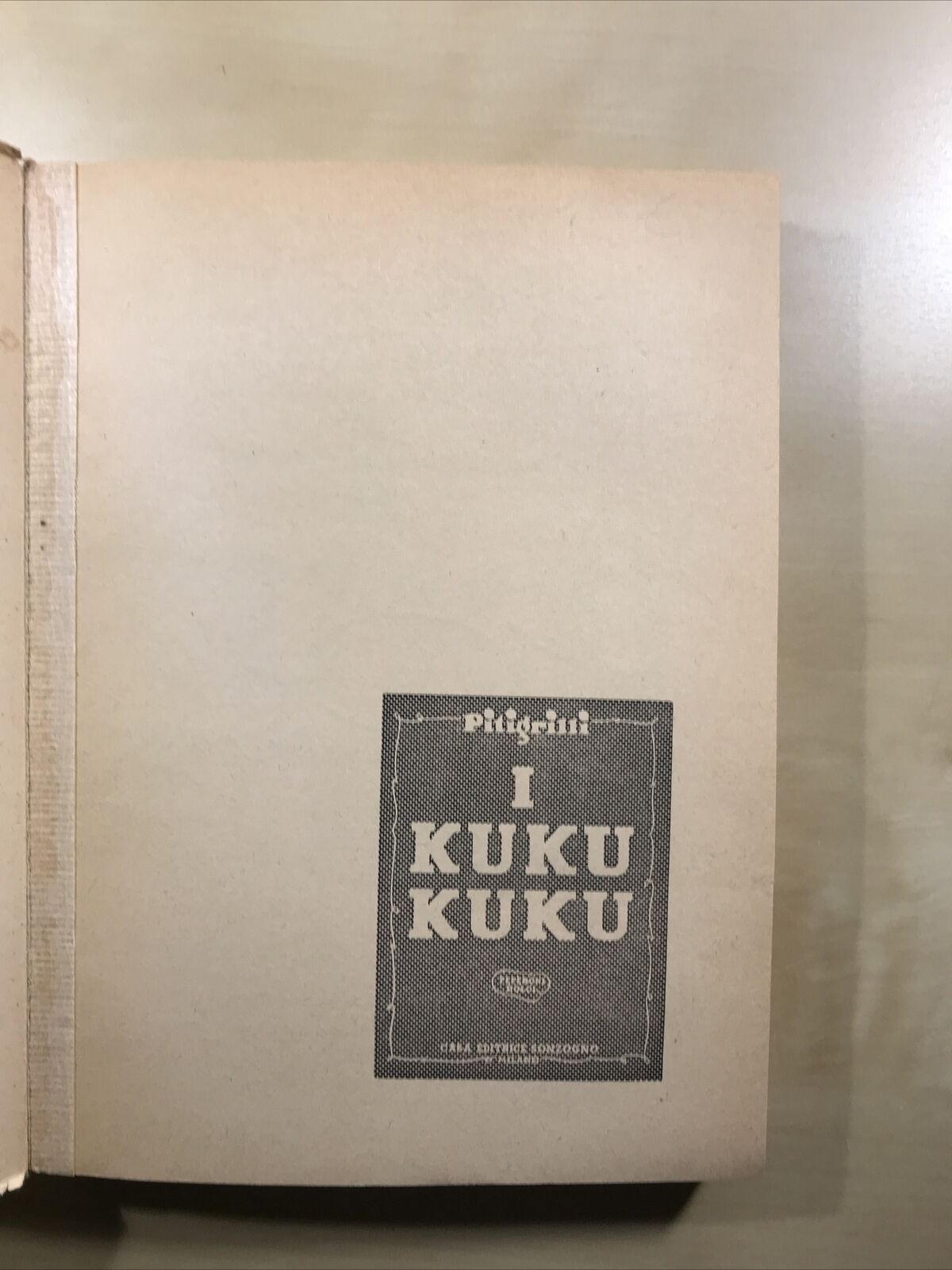 I KUKU KUKU  - Pitigrilli. Casa editrice Sonzogno 1964 #
