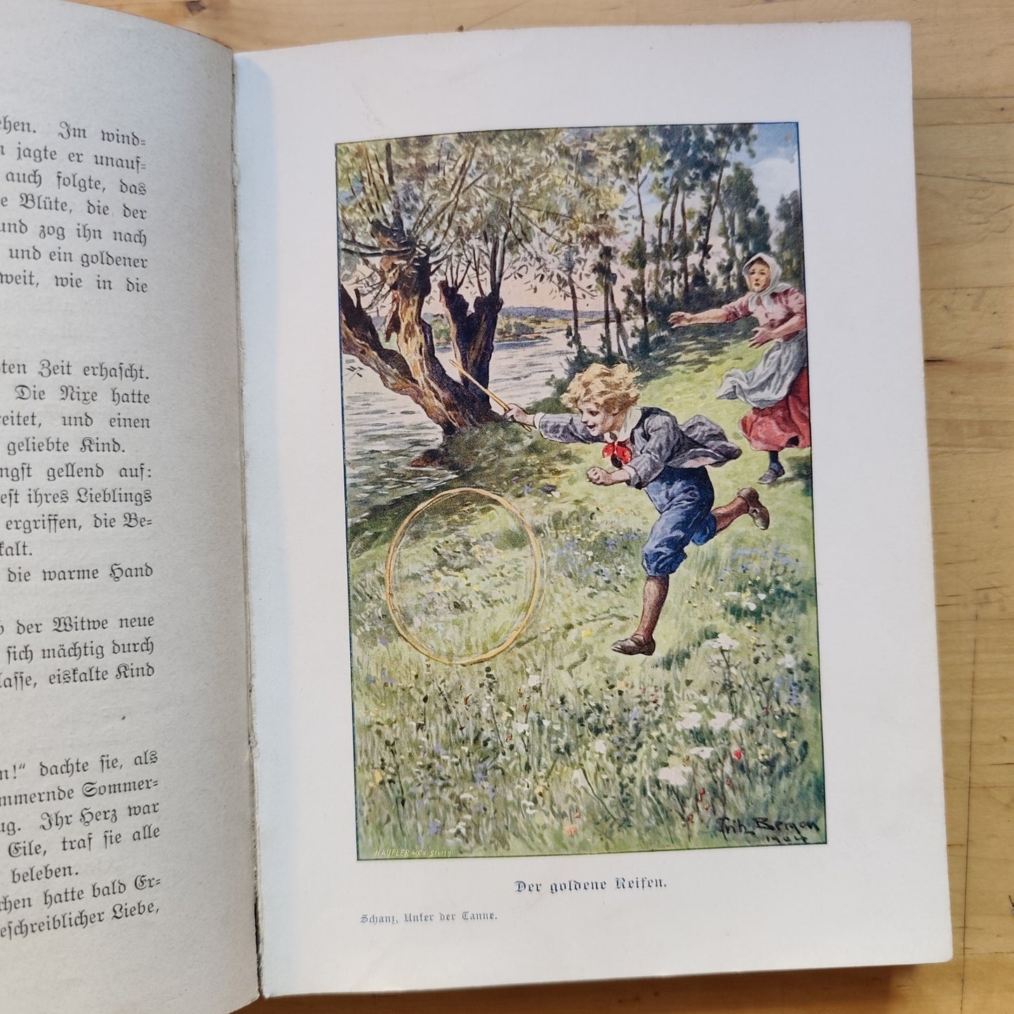 Unter der tanne - Frida Schanz - libro illustrato fiabe per ragazzi - 1900 ca.