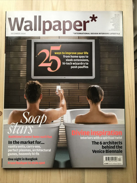 WALLPAPER* MAGAZINE ISSUE 74 DECEMBER 2004 INTERIORS ARCHITECTURE FASHION ART #