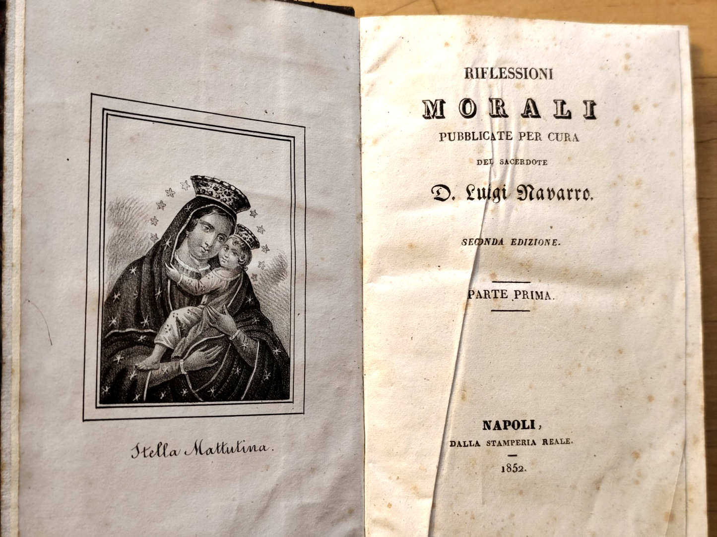 Riflessioni morali, D. Luigi Navarro. parte prima 1852