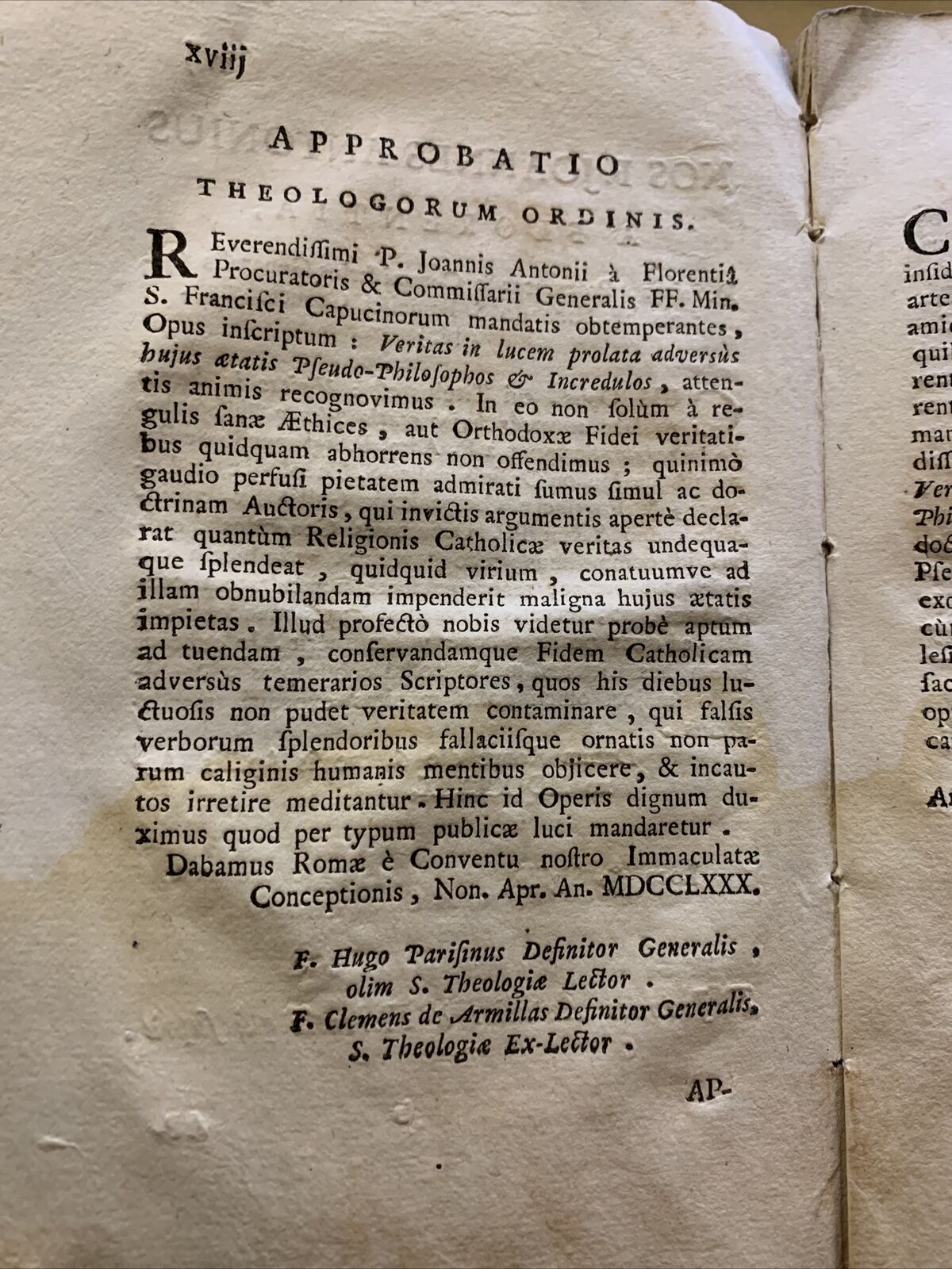 Antico testo religioso 1780  **Raro*