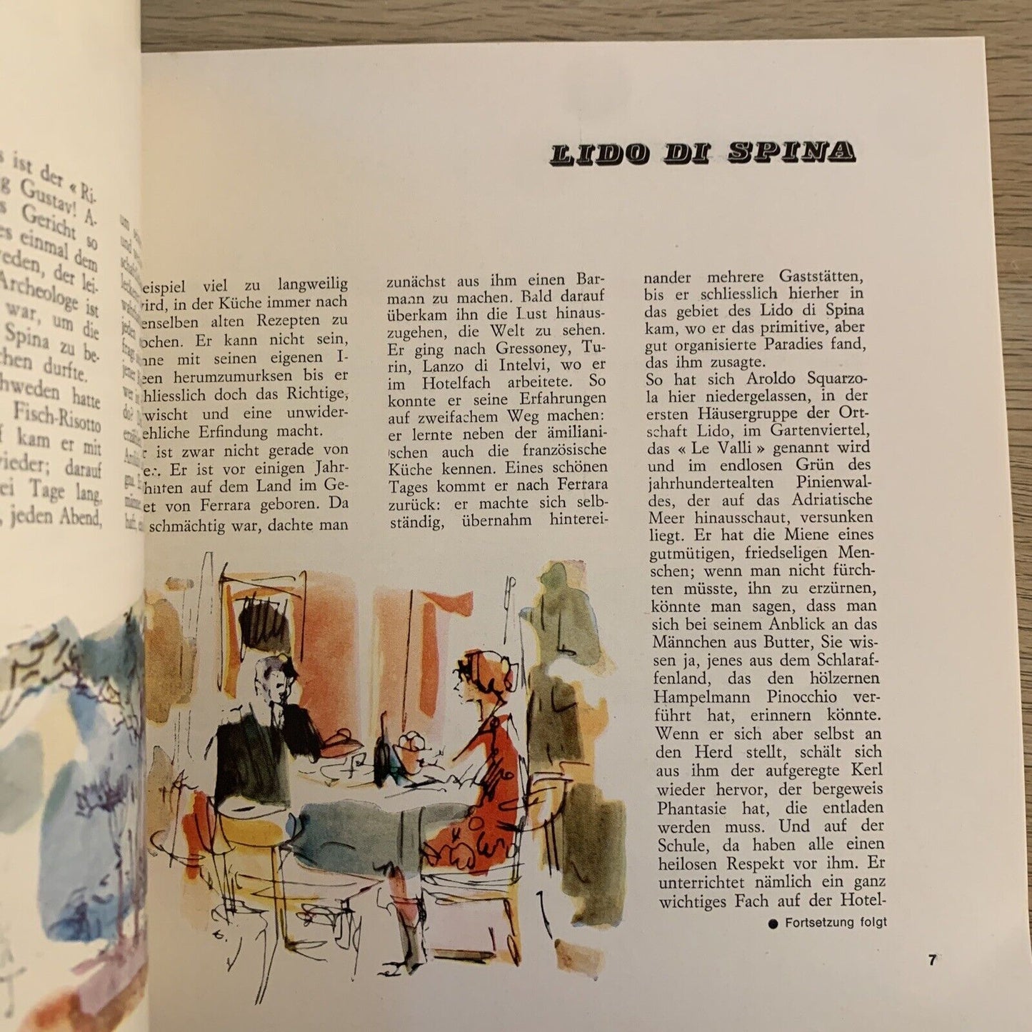 LIDO DI SPINA. ITINERARI GASTRONOMICI i vademecum. ediz. in tedesco 1966